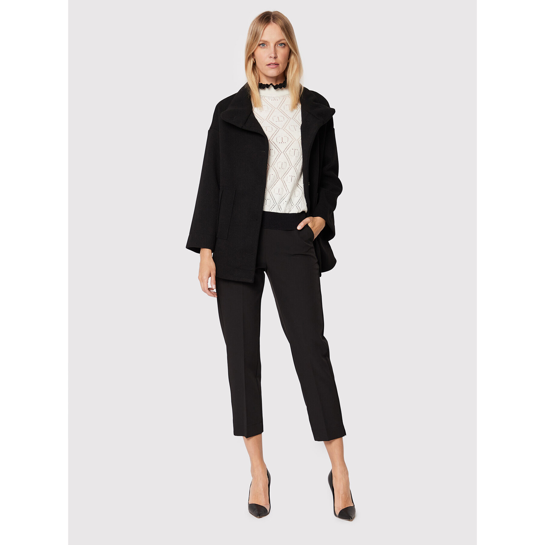 Maryley Чино панталони 22IB616/41NE Черен Regular Fit - Pepit.bg