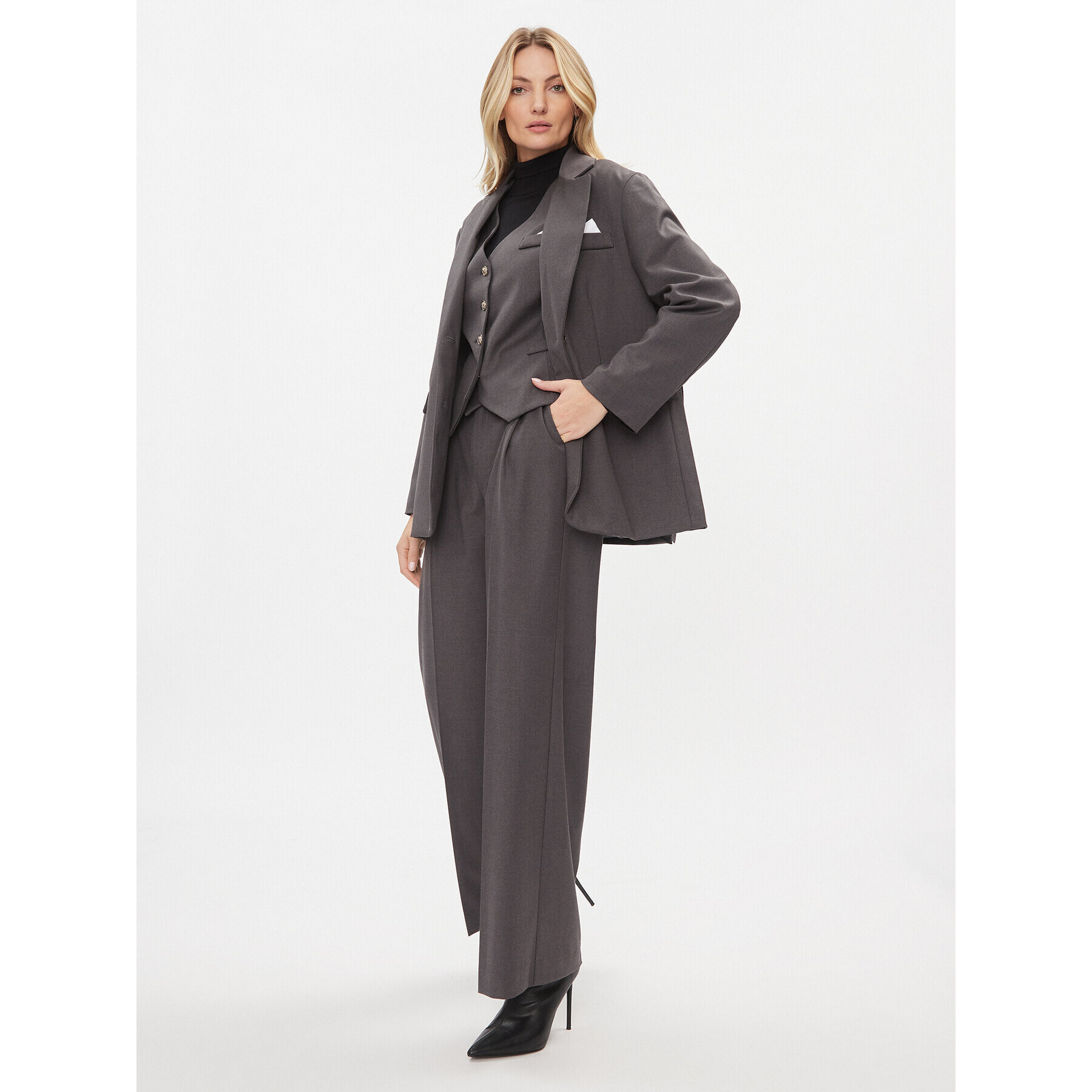 Maryley Елек 23IB140/52GR Сив Slim Fit - Pepit.bg