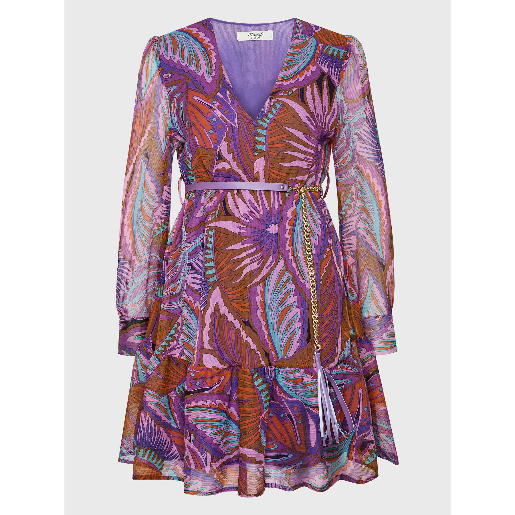 Maryley Ежедневна рокля 22IB305/14RO Виолетов Regular Fit - Pepit.bg