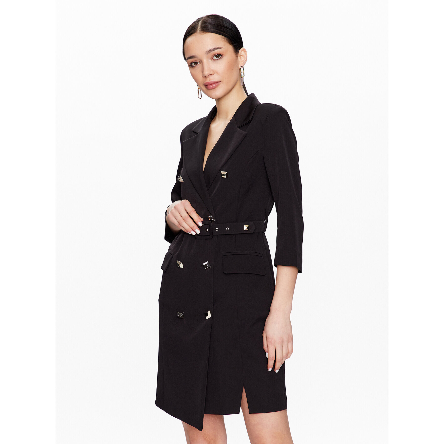 Maryley Коктейлна рокля 23EB372/M14 Черен Regular Fit - Pepit.bg