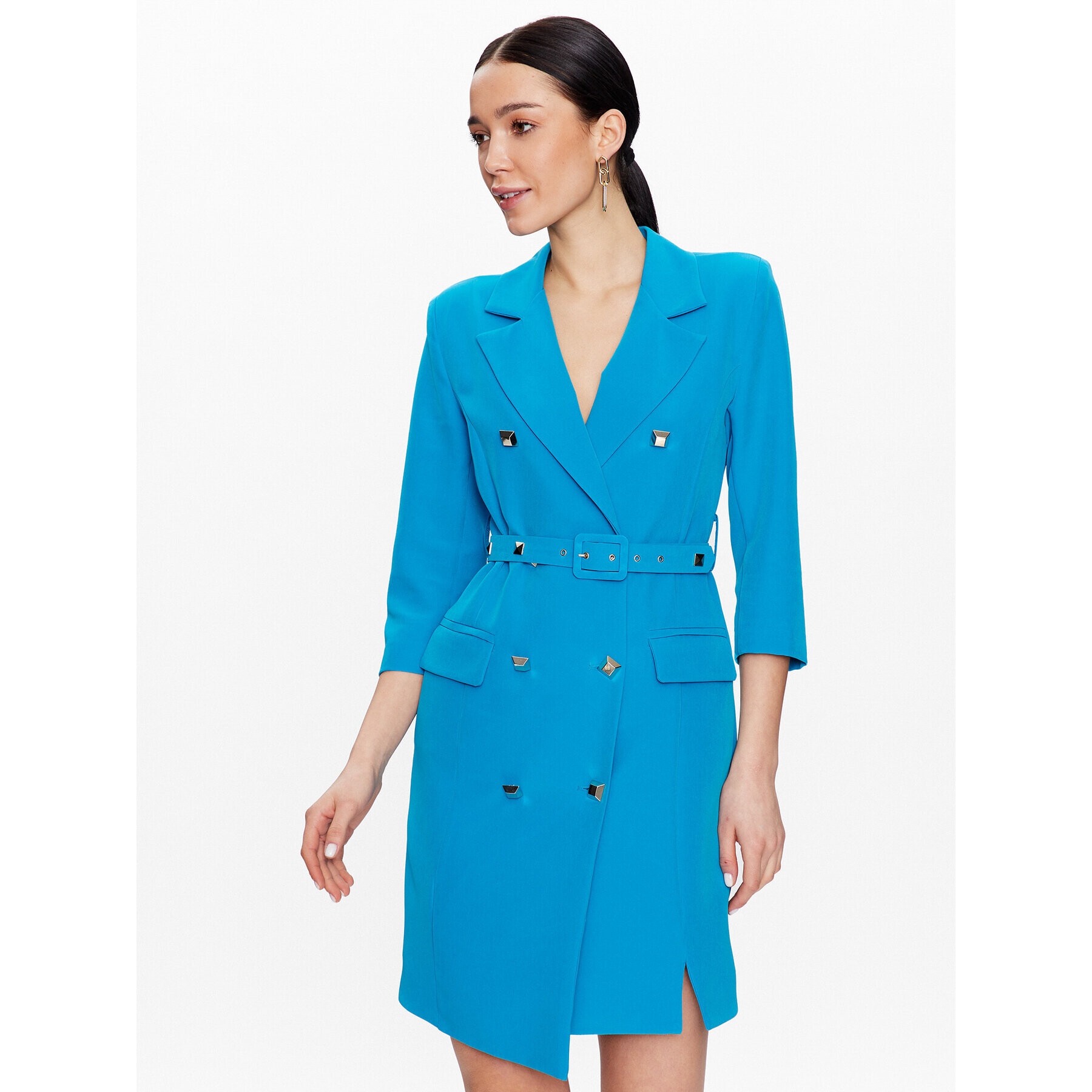 Maryley Коктейлна рокля 23EB372/M14 Син Regular Fit - Pepit.bg