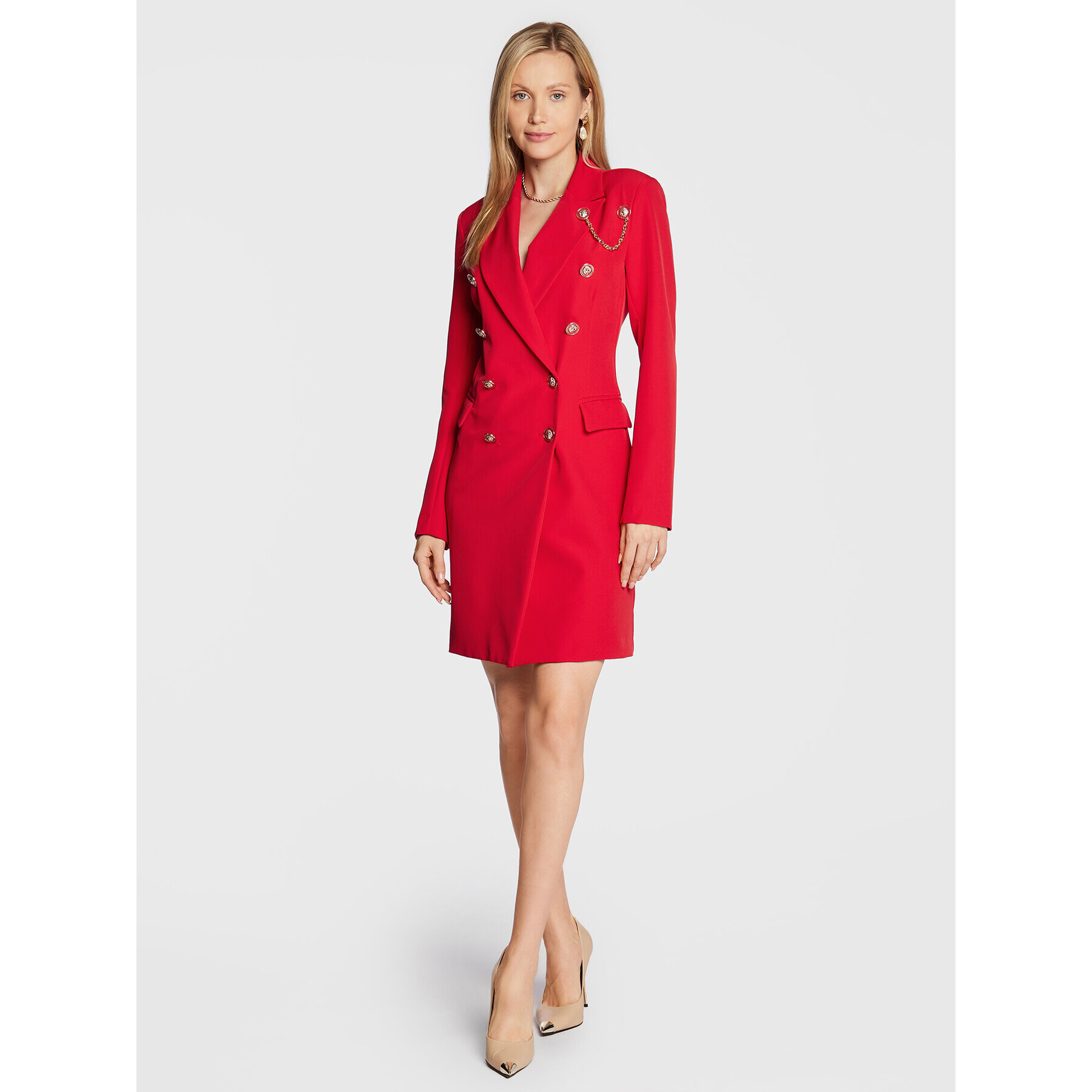 Maryley Коктейлна рокля 22IB300/41RO Червен Regular Fit - Pepit.bg