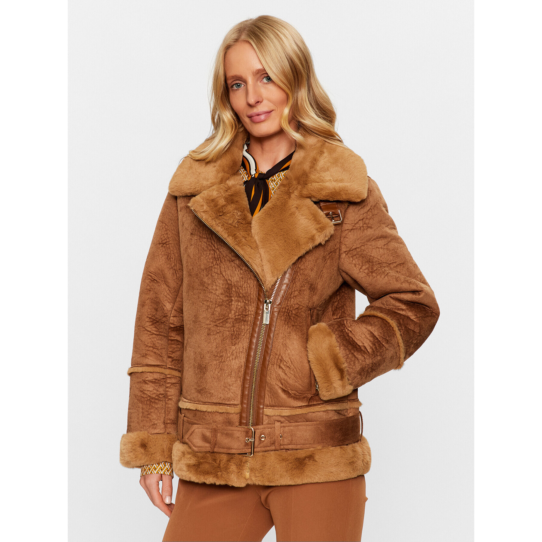 Maryley Кожух 23IB808/7ZCU Кафяв Regular Fit - Pepit.bg