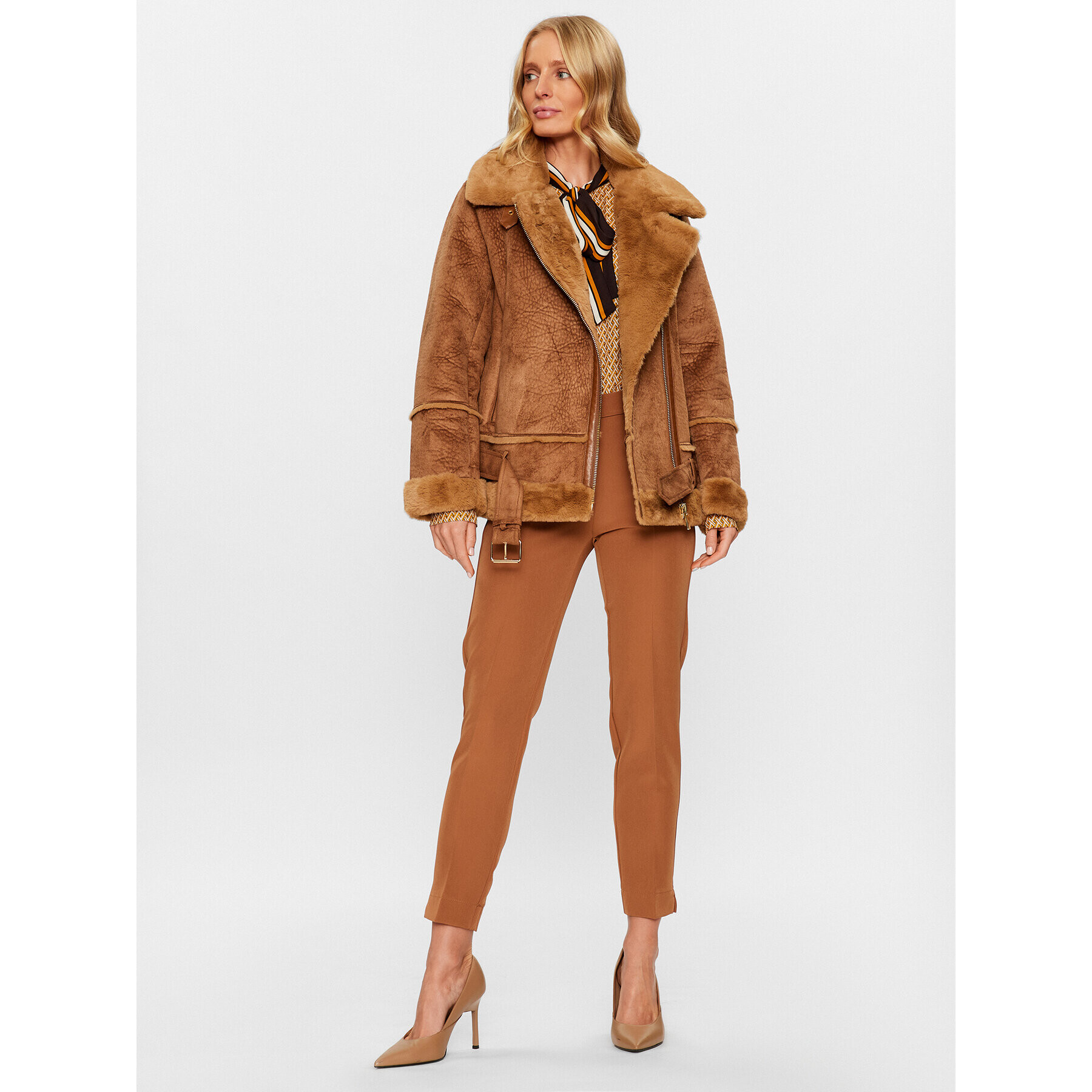 Maryley Кожух 23IB808/7ZCU Кафяв Regular Fit - Pepit.bg