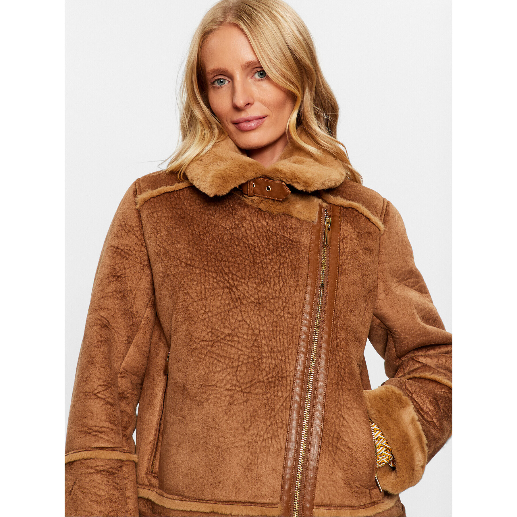 Maryley Кожух 23IB808/7ZCU Кафяв Regular Fit - Pepit.bg