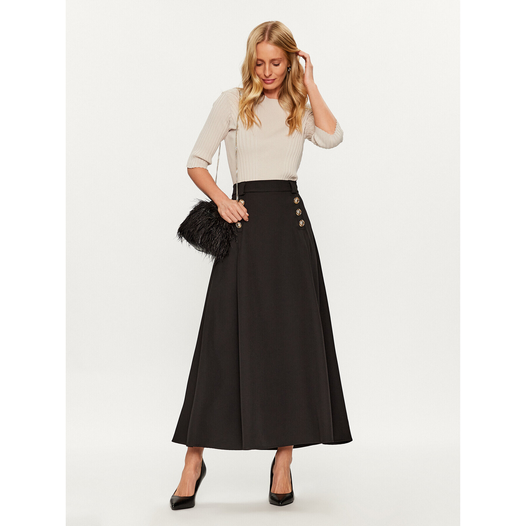 Maryley Макси пола 23IB702/41BK Черен Regular Fit - Pepit.bg