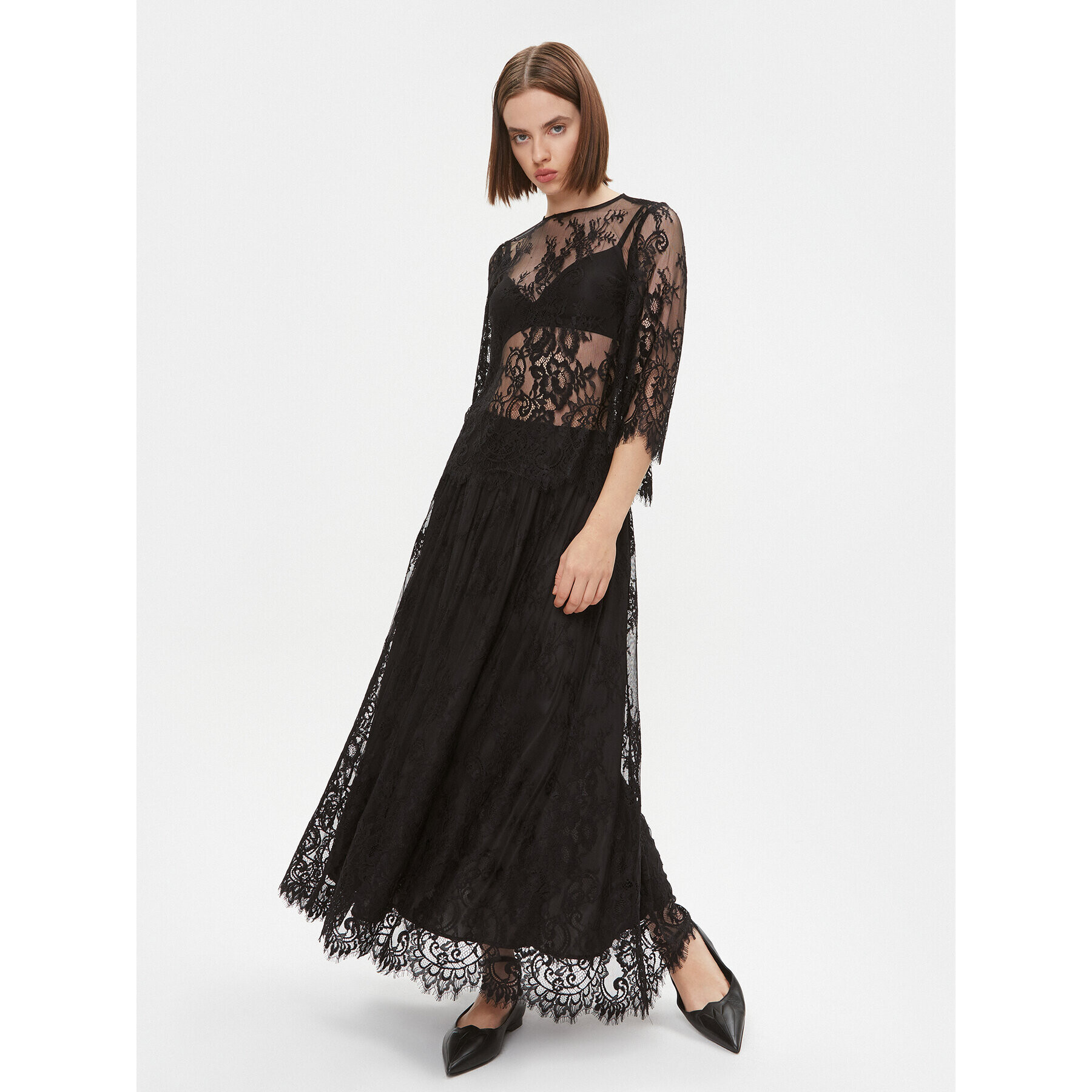 Maryley Пола тип трапец 23IB707/82NE Черен Regular Fit - Pepit.bg
