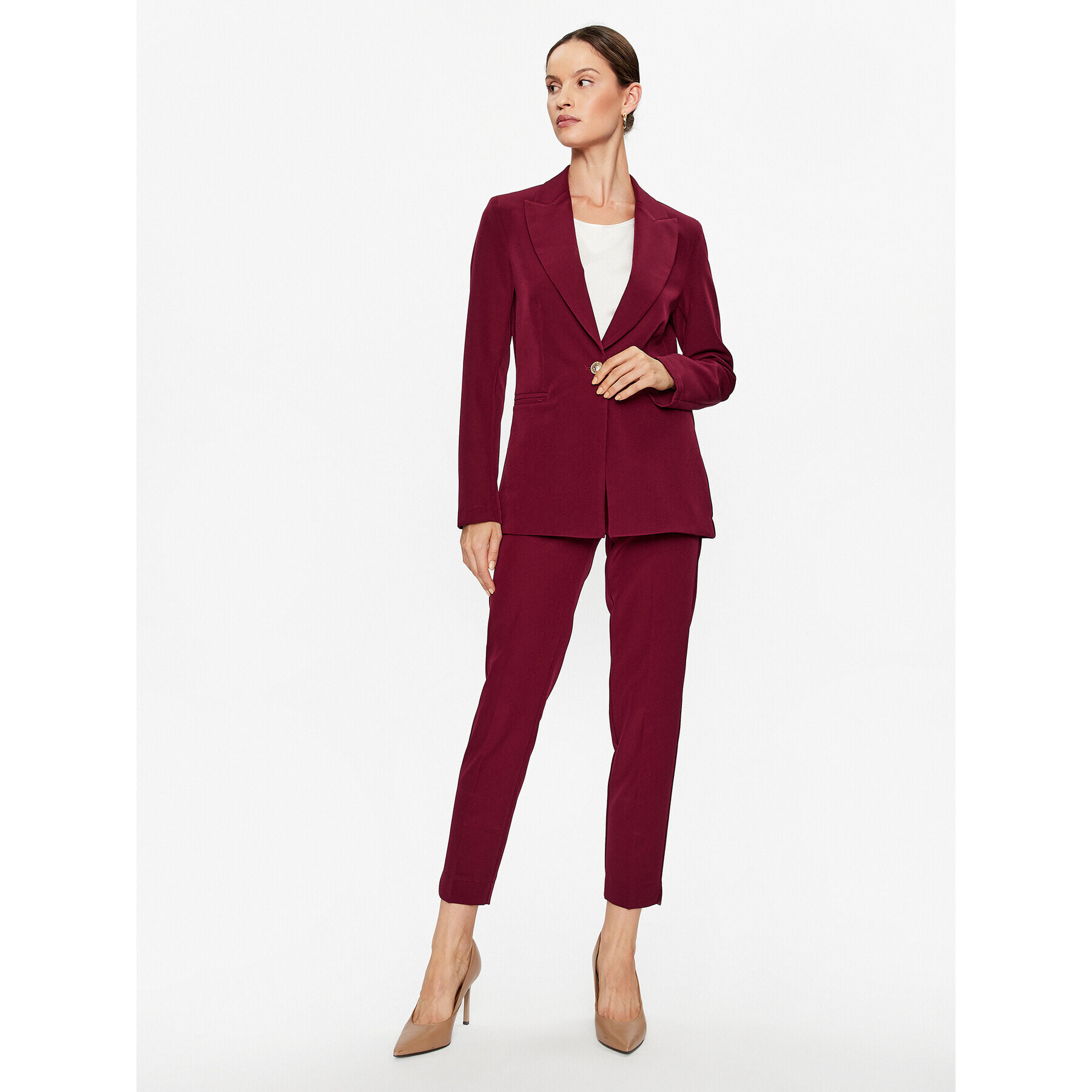 Maryley Сако 23IB187/41GI Бордо Regular Fit - Pepit.bg