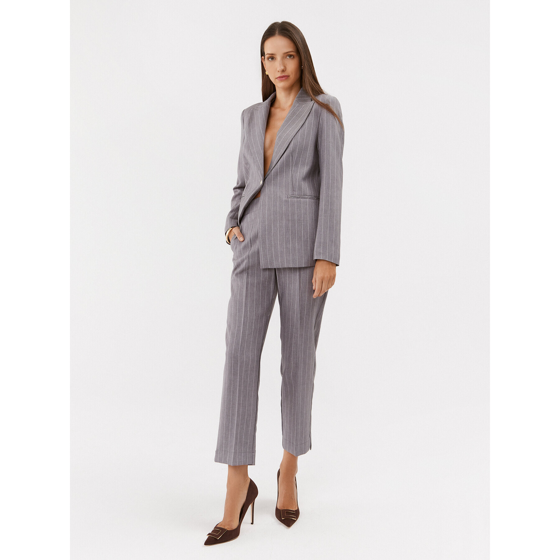 Maryley Сако 23IB187/M06 Сив Regular Fit - Pepit.bg