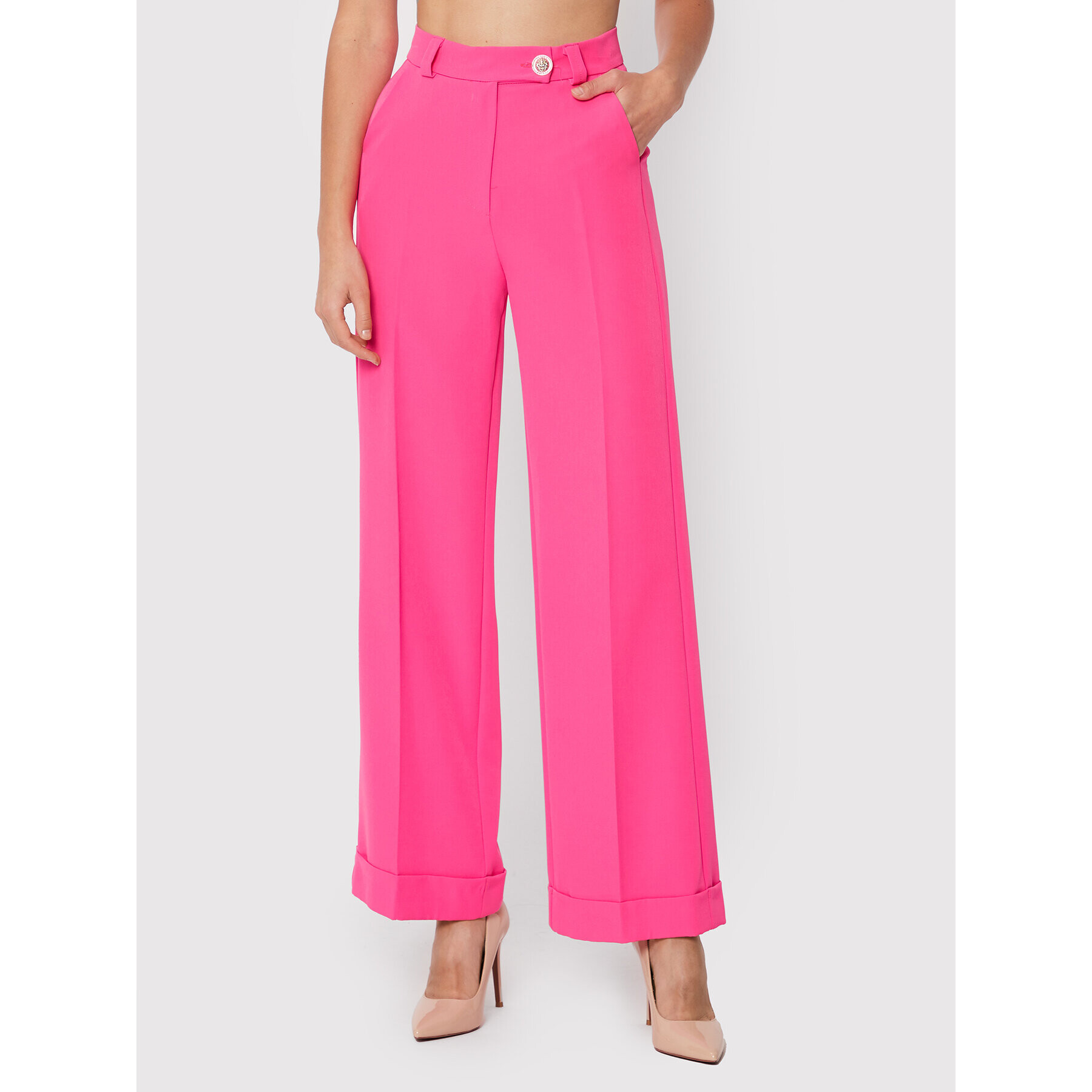 Maryley Текстилни панталони 22IB511/41FU Розов Regular Fit - Pepit.bg