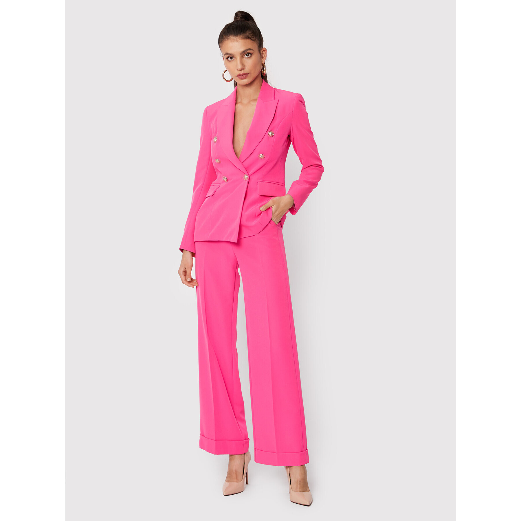 Maryley Текстилни панталони 22IB511/41FU Розов Regular Fit - Pepit.bg