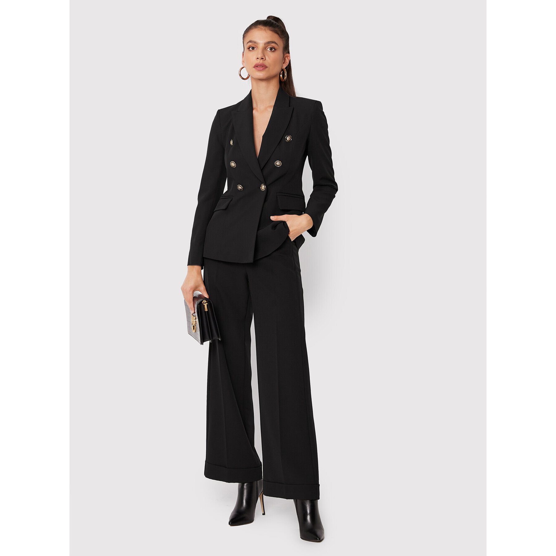 Maryley Текстилни панталони 22IB511/41NE Черен Regular Fit - Pepit.bg
