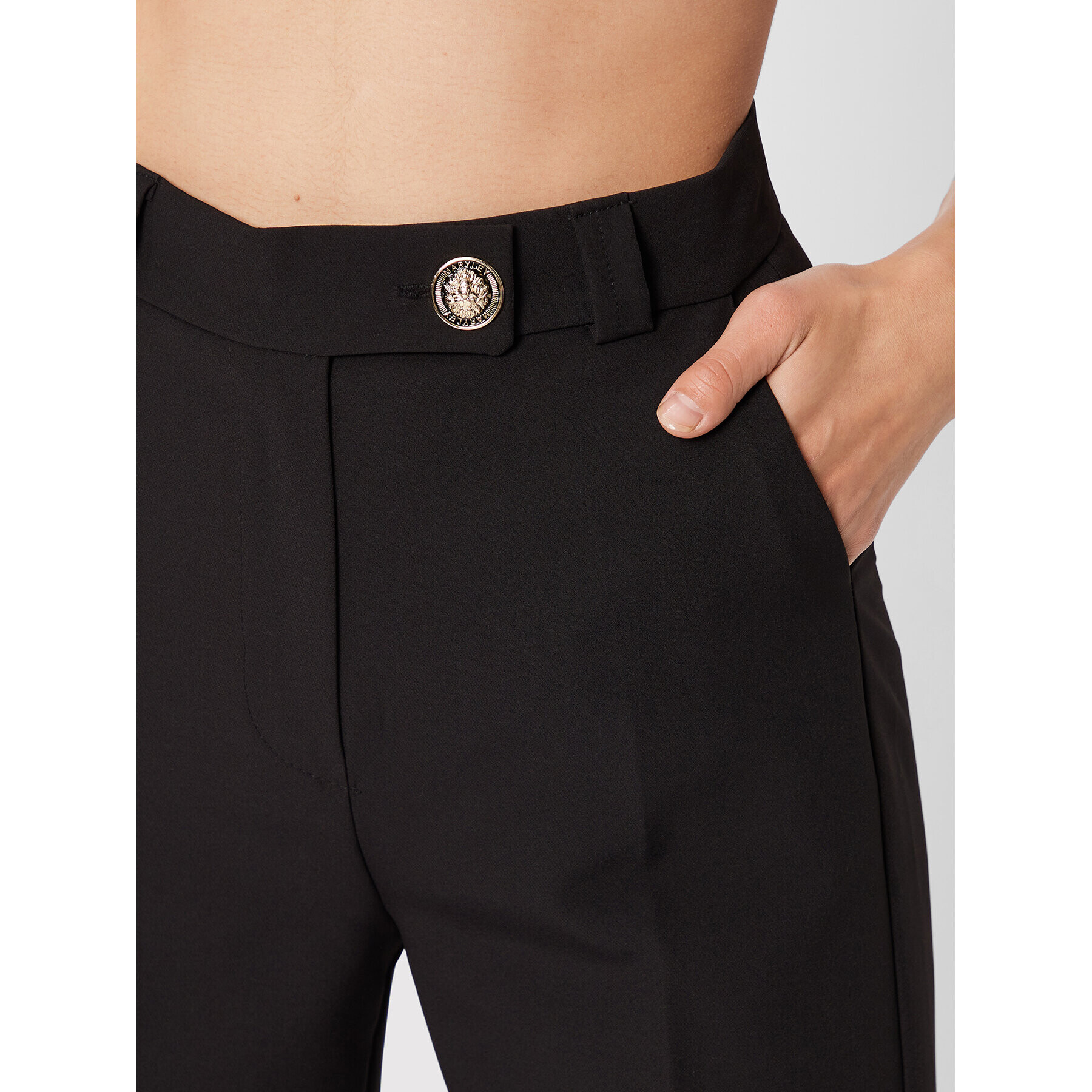 Maryley Текстилни панталони 22IB511/41NE Черен Regular Fit - Pepit.bg