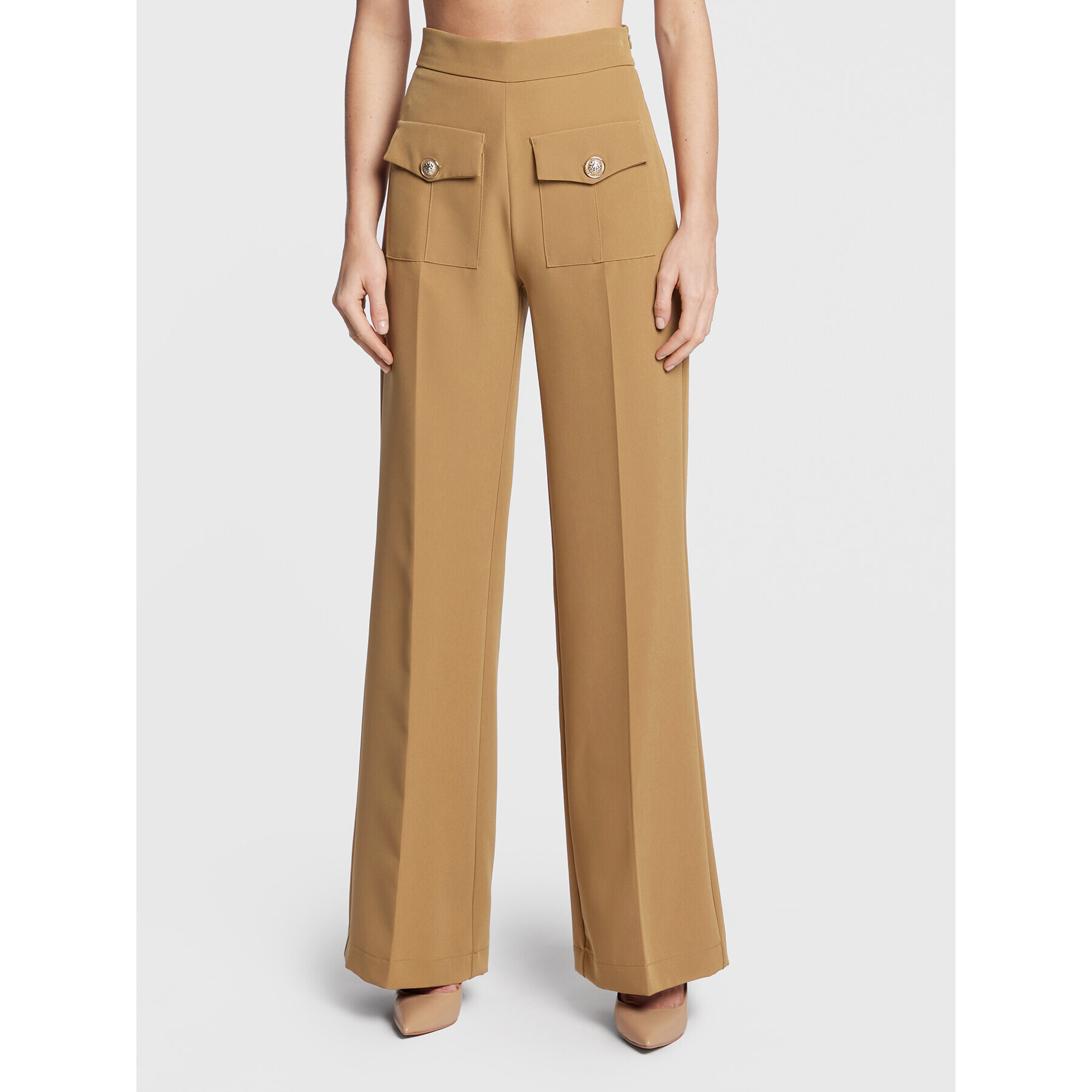 Maryley Текстилни панталони 22IB512/41CA Кафяв Regular Fit - Pepit.bg