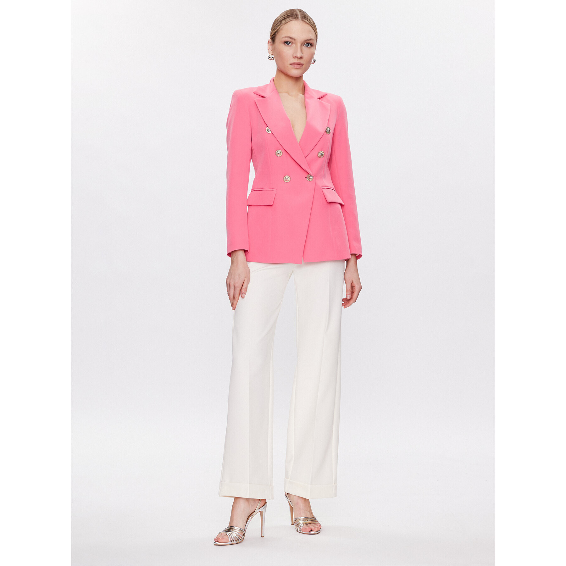 Maryley Текстилни панталони 23EB511/M12 Екрю Regular Fit - Pepit.bg