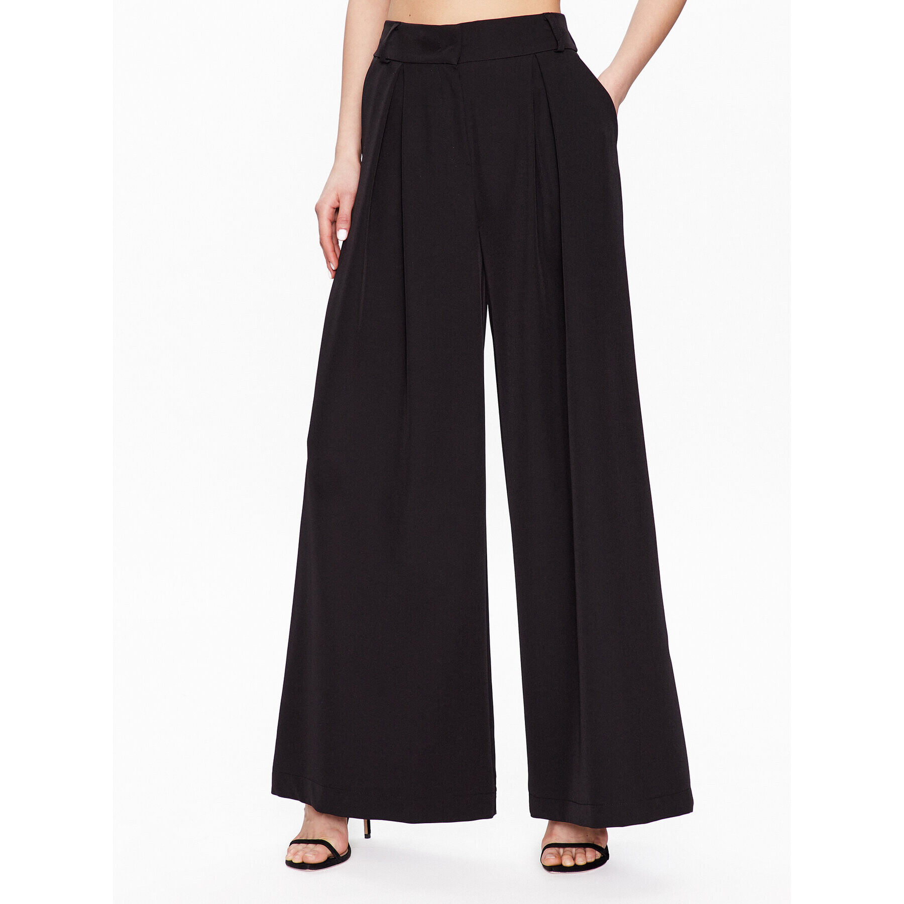 Maryley Текстилни панталони 23EB564/43NE Черен Relaxed Fit - Pepit.bg