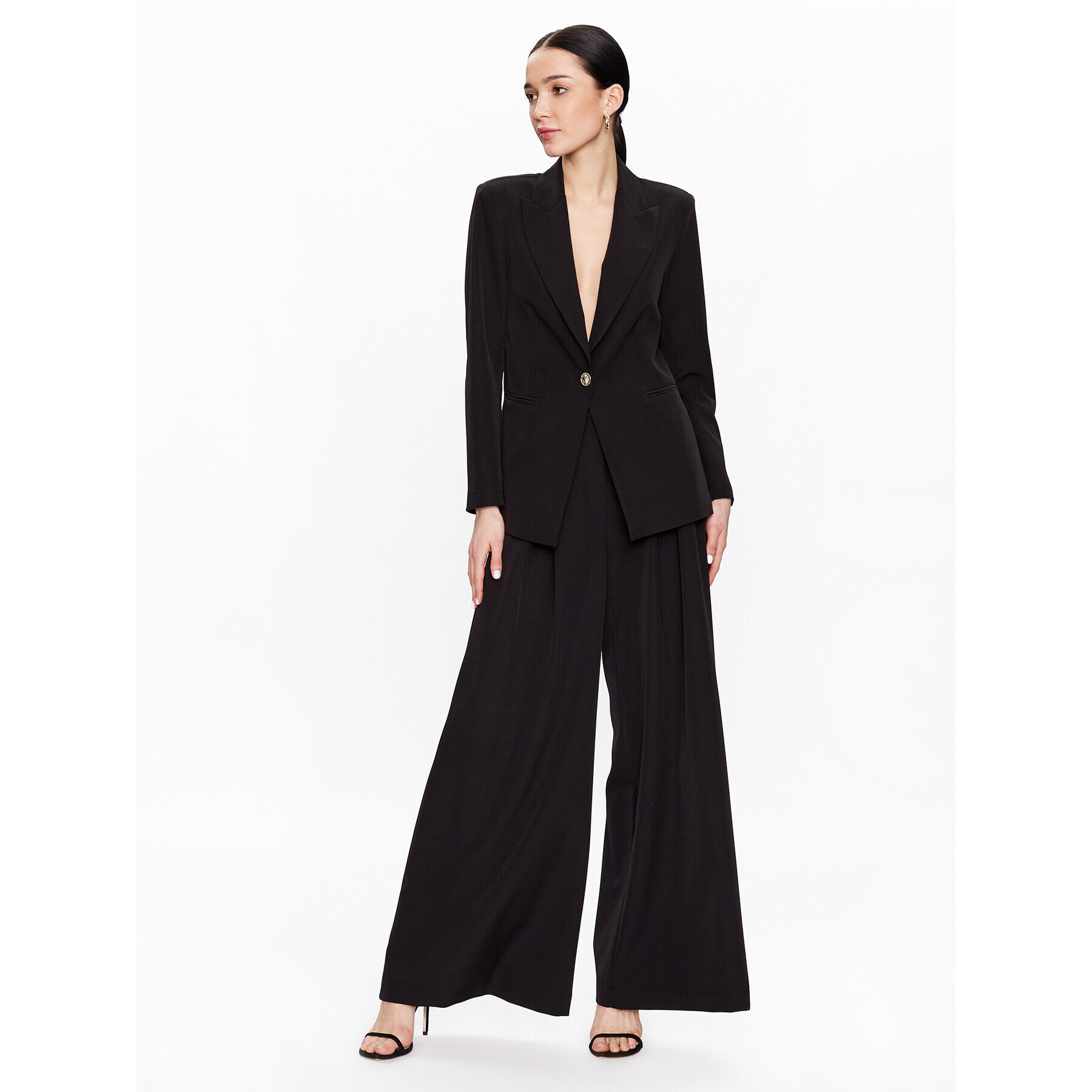 Maryley Текстилни панталони 23EB564/43NE Черен Relaxed Fit - Pepit.bg