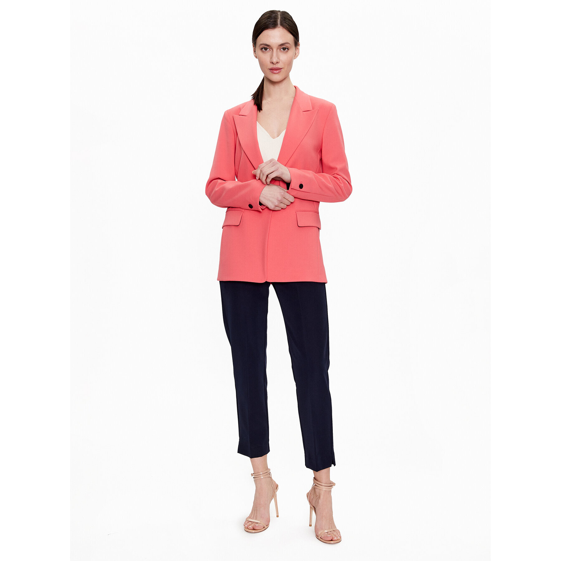 Maryley Текстилни панталони 23EB616/43BL Тъмносин Regular Fit - Pepit.bg