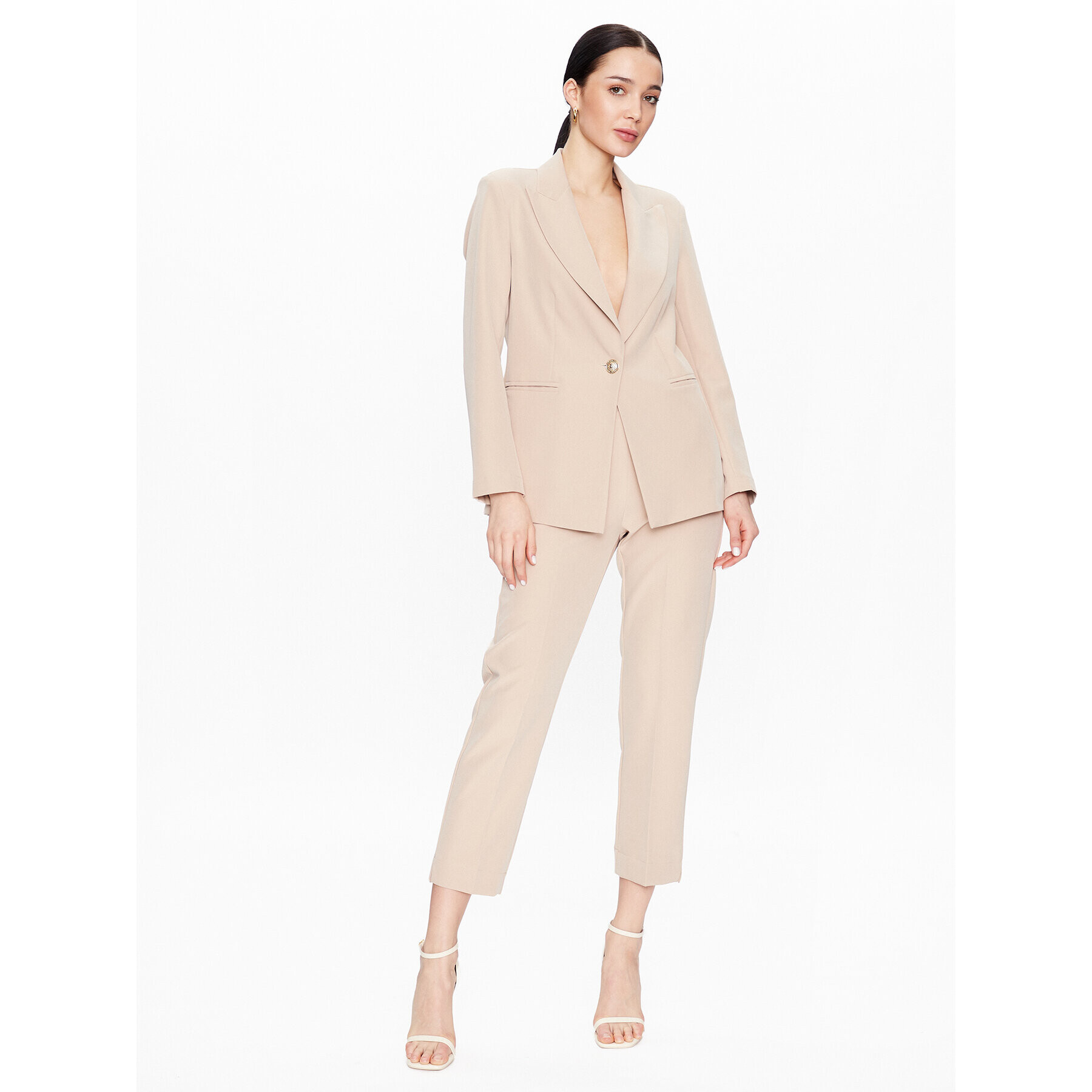 Maryley Текстилни панталони 23EB616/43PE Бежов Regular Fit - Pepit.bg