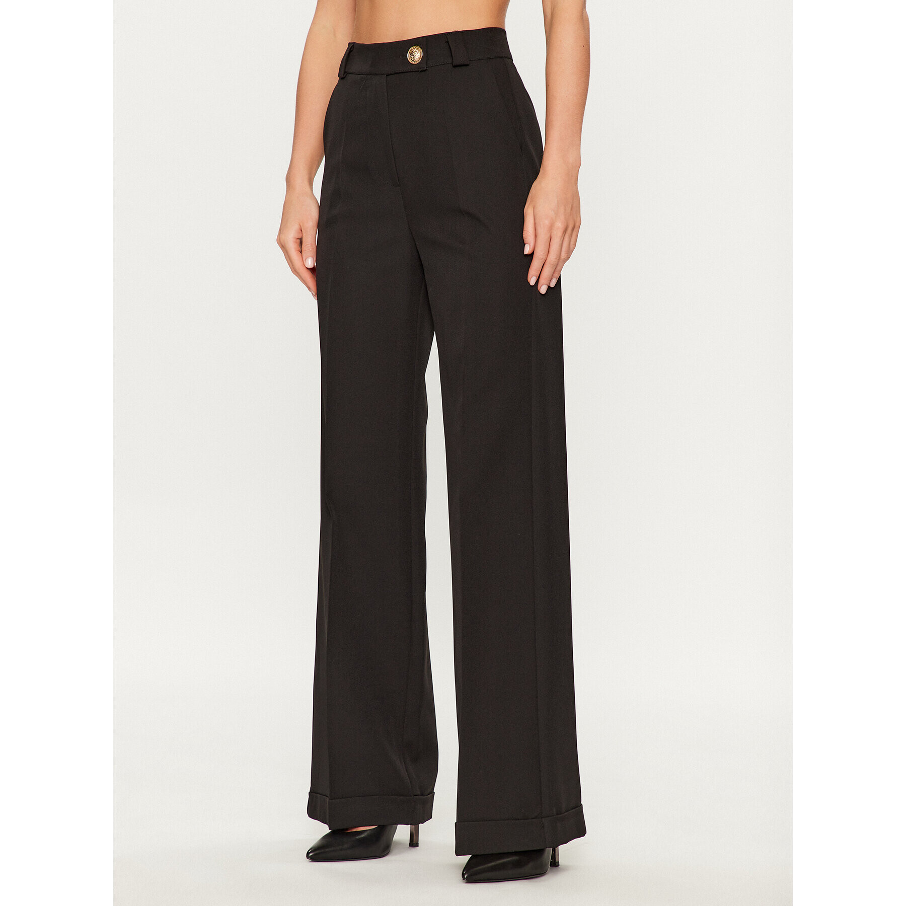 Maryley Текстилни панталони 23IB511/41BK Черен Relaxed Fit - Pepit.bg