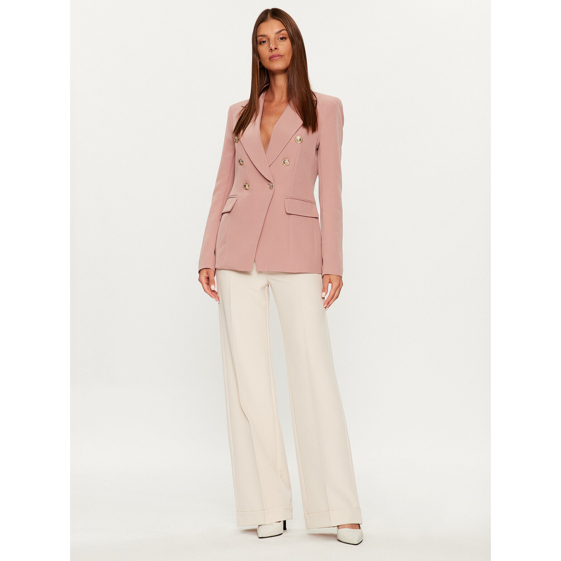 Maryley Текстилни панталони 23IB511/41LA Екрю Regular Fit - Pepit.bg