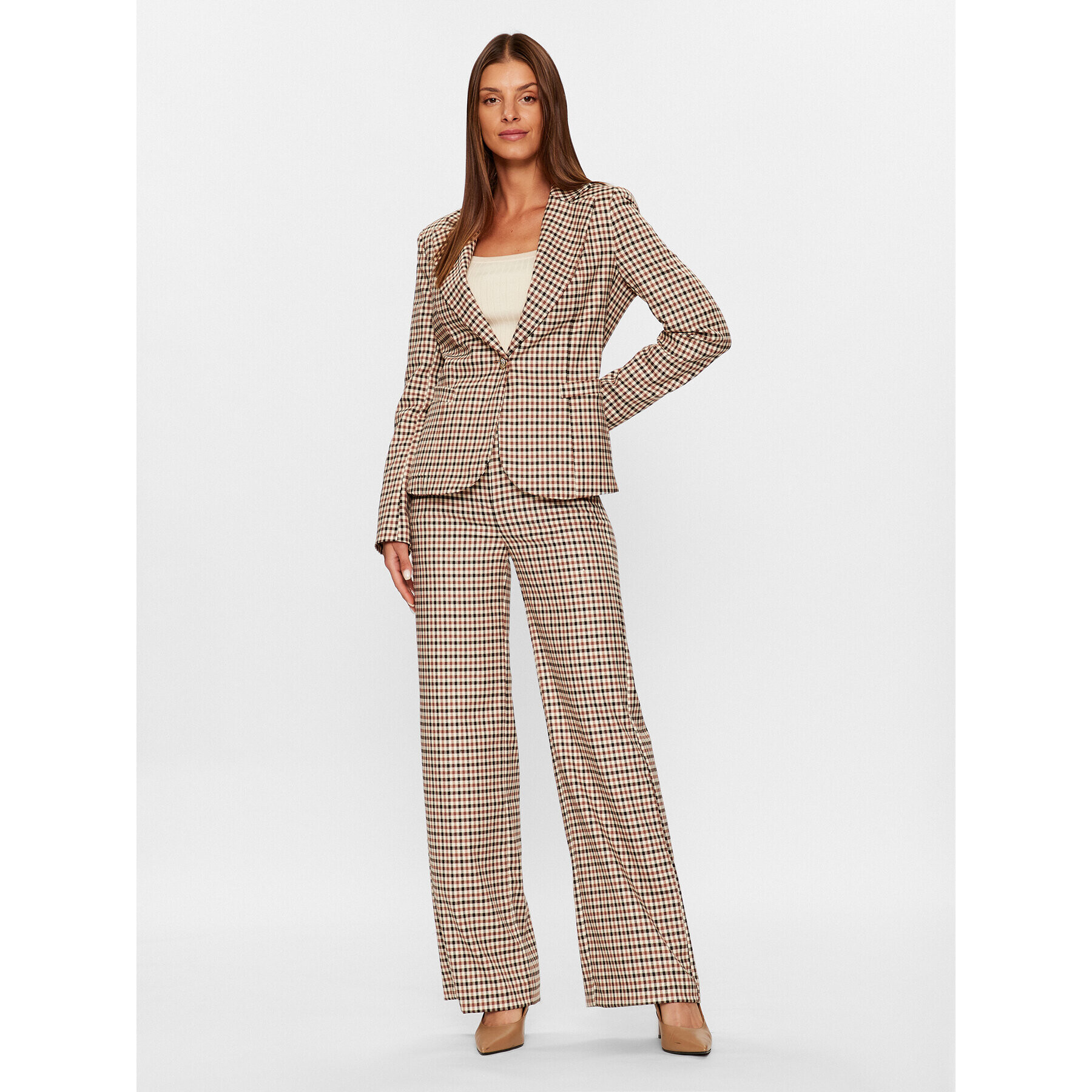 Maryley Текстилни панталони 23IB515/M07 Бежов Regular Fit - Pepit.bg