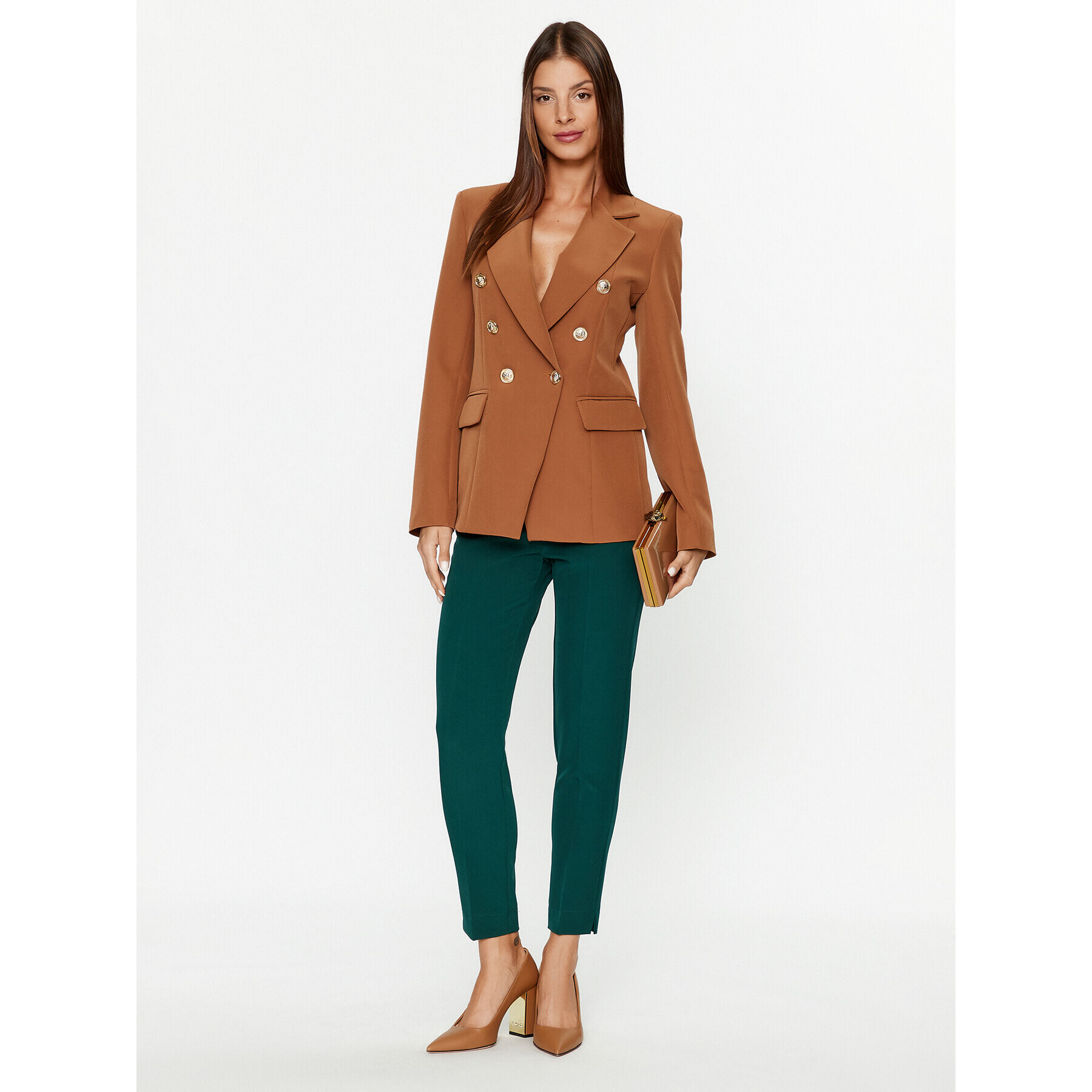Maryley Текстилни панталони 23IB52Z/41BO Зелен Regular Fit - Pepit.bg