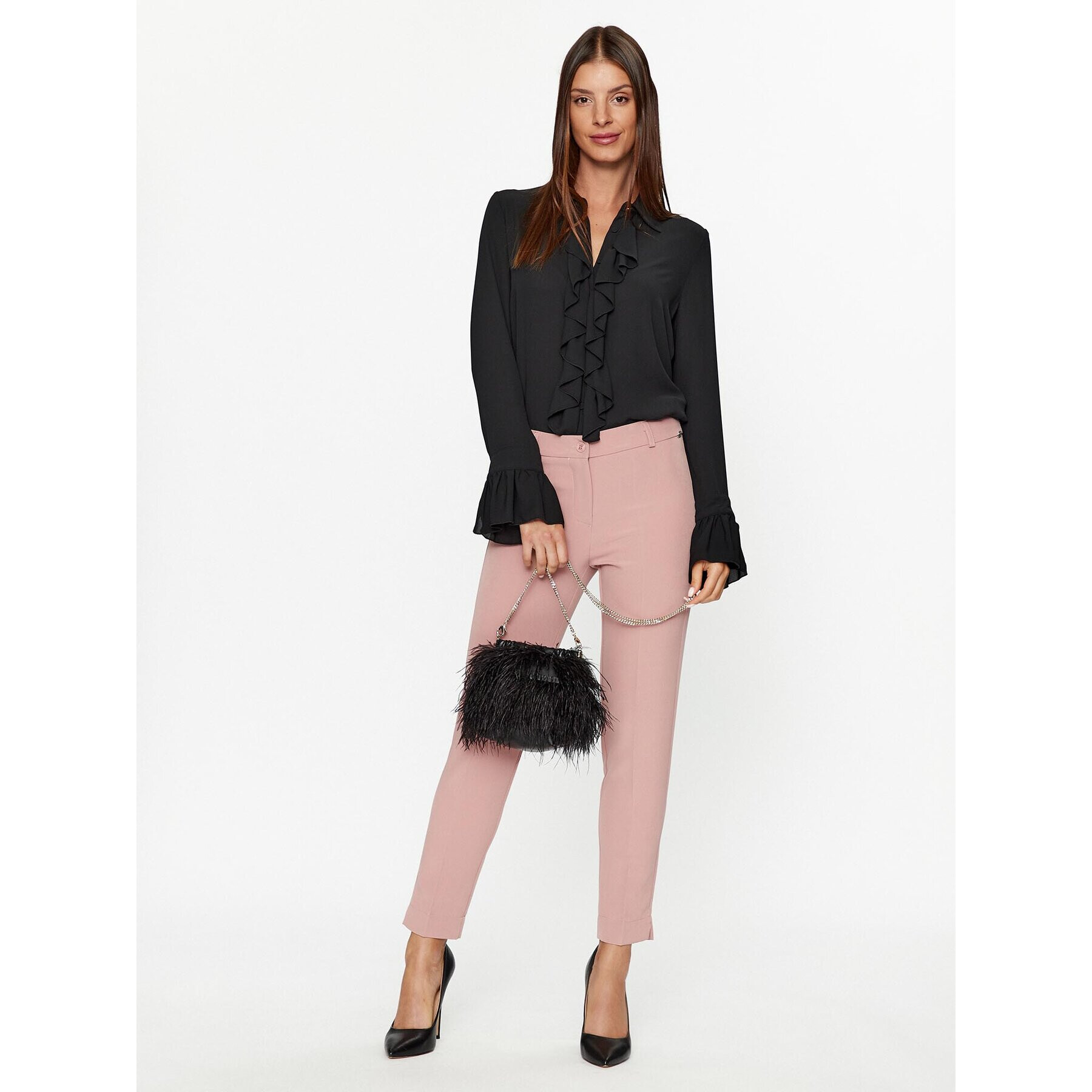 Maryley Текстилни панталони 23IB52Z/41CA Розов Regular Fit - Pepit.bg