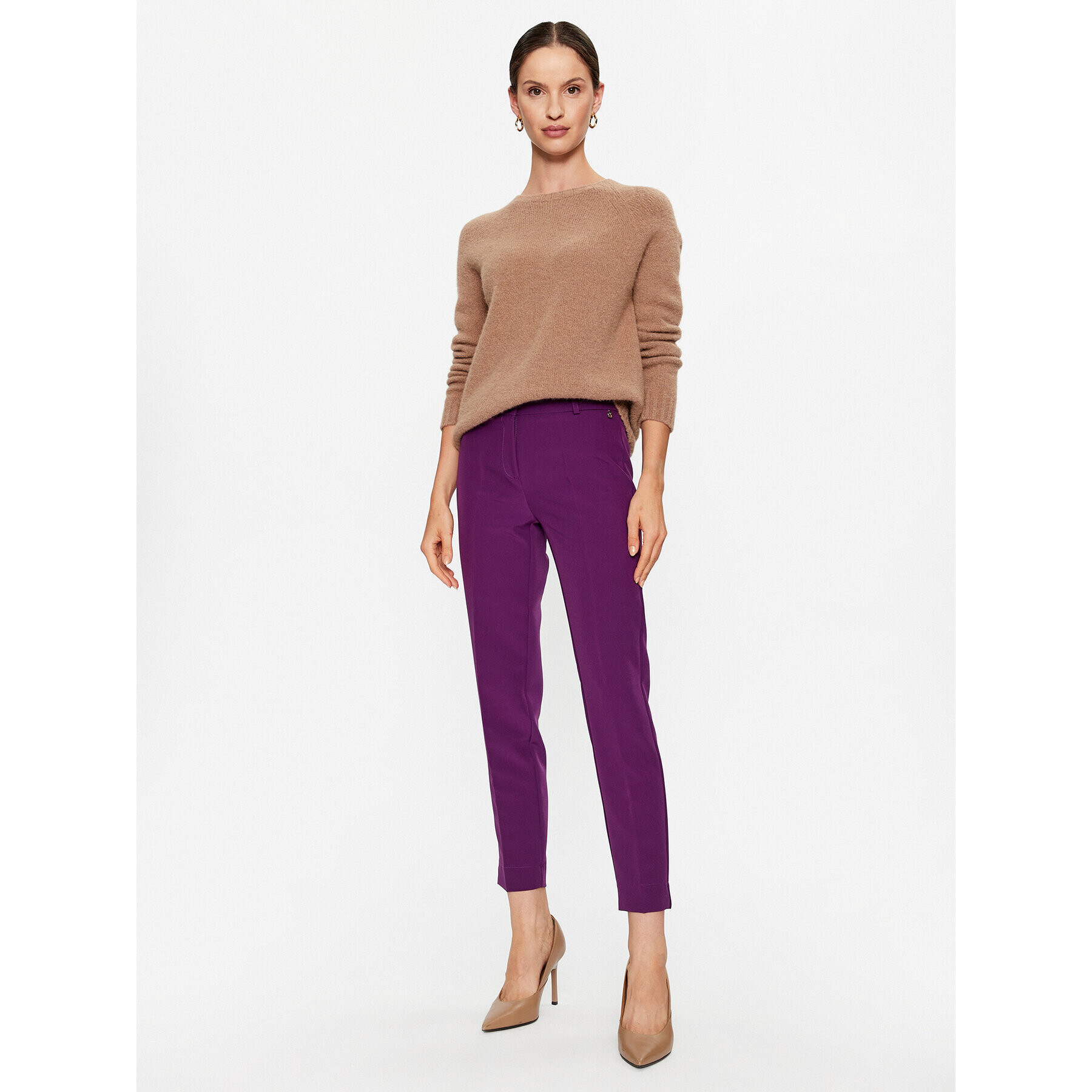 Maryley Текстилни панталони 23IB52Z/41RA Виолетов Regular Fit - Pepit.bg
