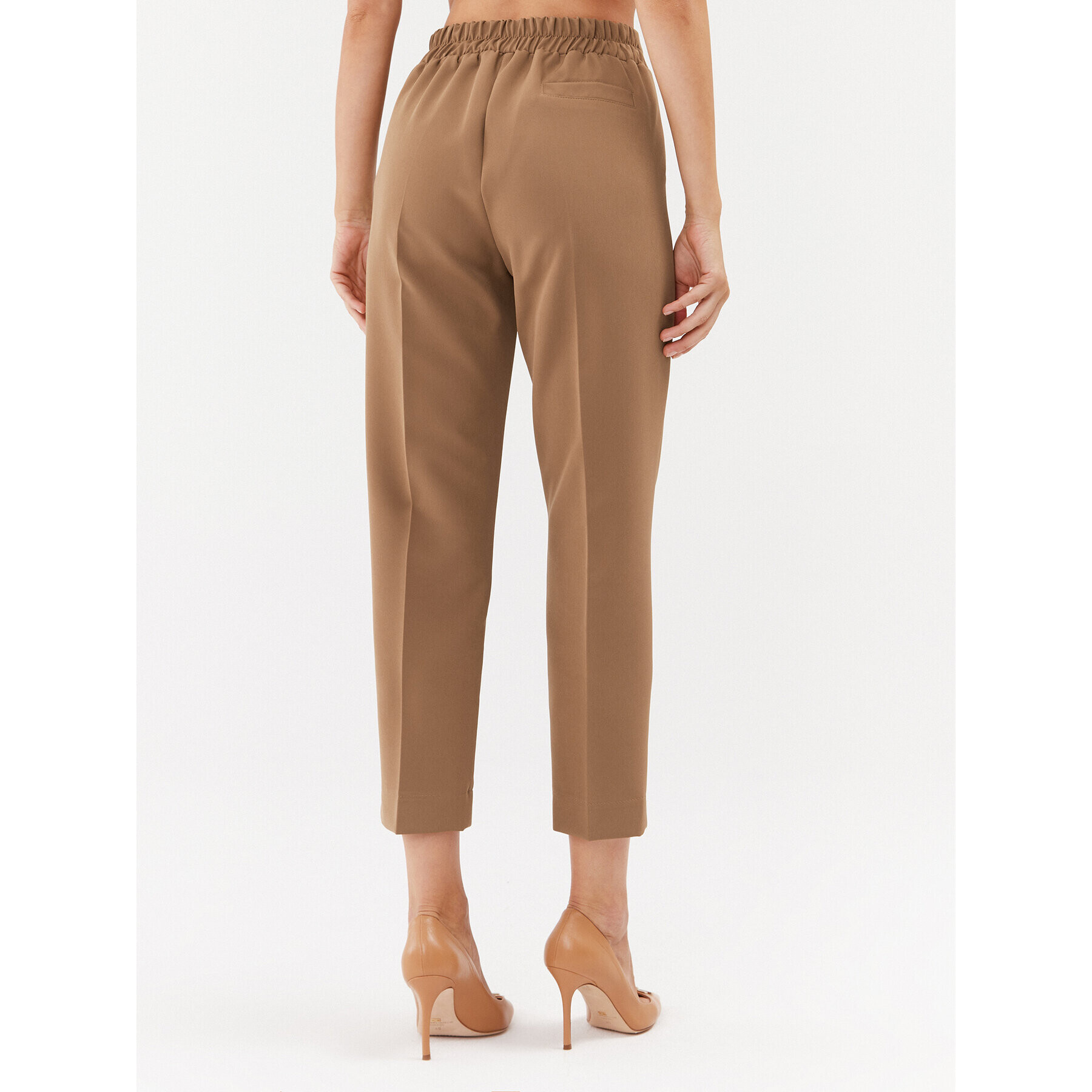 Maryley Текстилни панталони 23IB616/41AL Кафяв Regular Fit - Pepit.bg