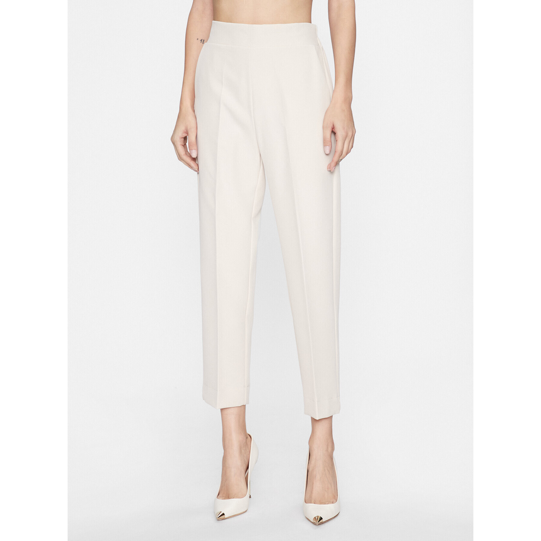 Maryley Текстилни панталони 23IB616/41LA Бежов Regular Fit - Pepit.bg