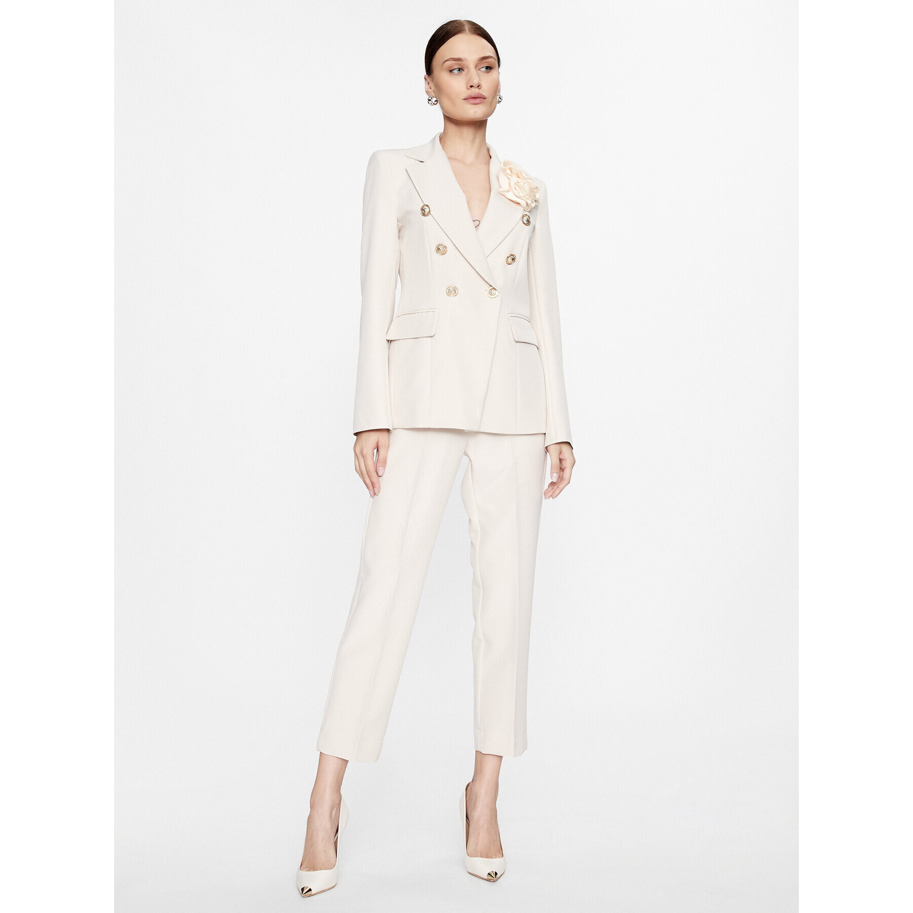 Maryley Текстилни панталони 23IB616/41LA Бежов Regular Fit - Pepit.bg