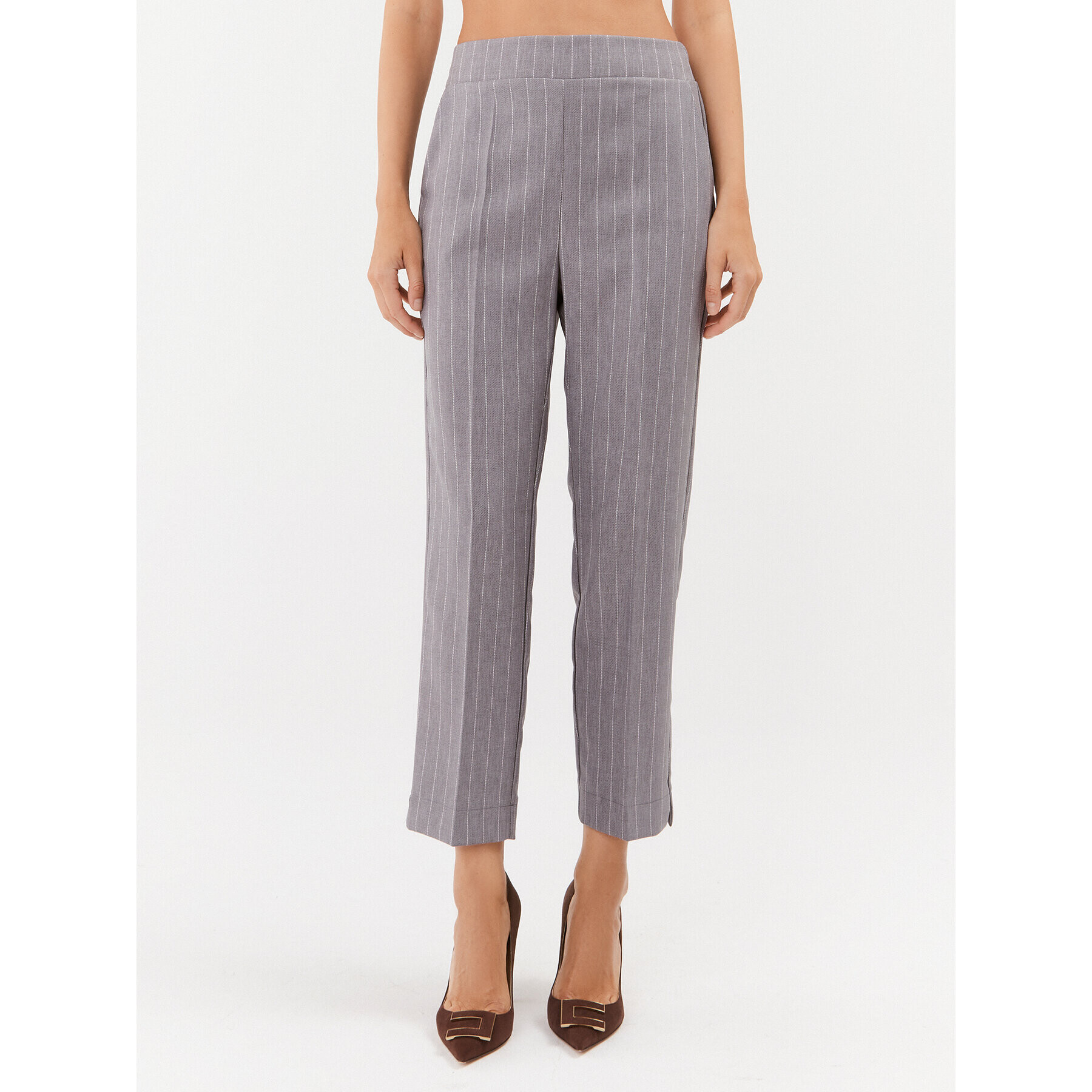 Maryley Текстилни панталони 23IB616/M06 Сив Regular Fit - Pepit.bg