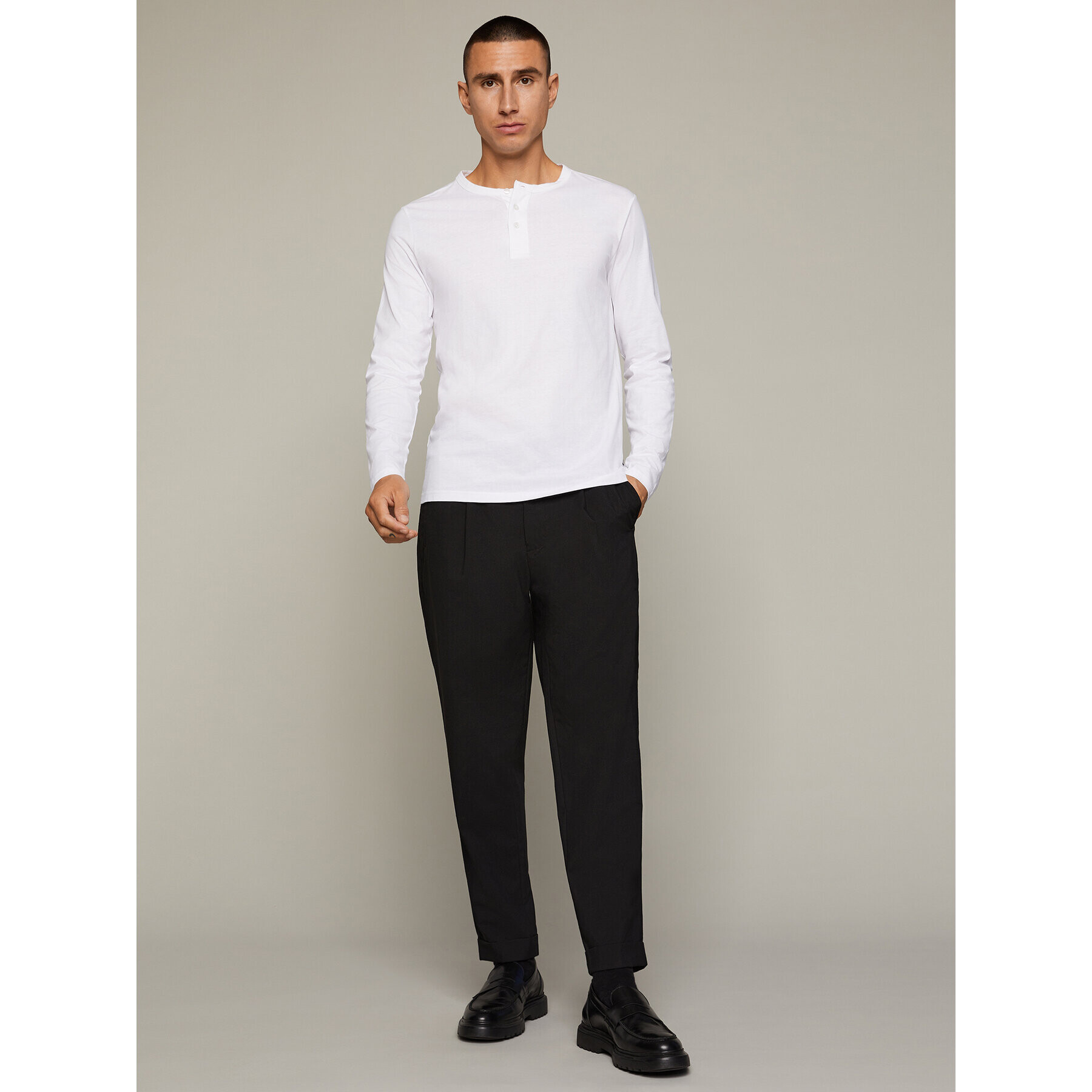 Matinique Тениска с дълъг ръкав Jerma 30206426 Бял Regular Fit - Pepit.bg