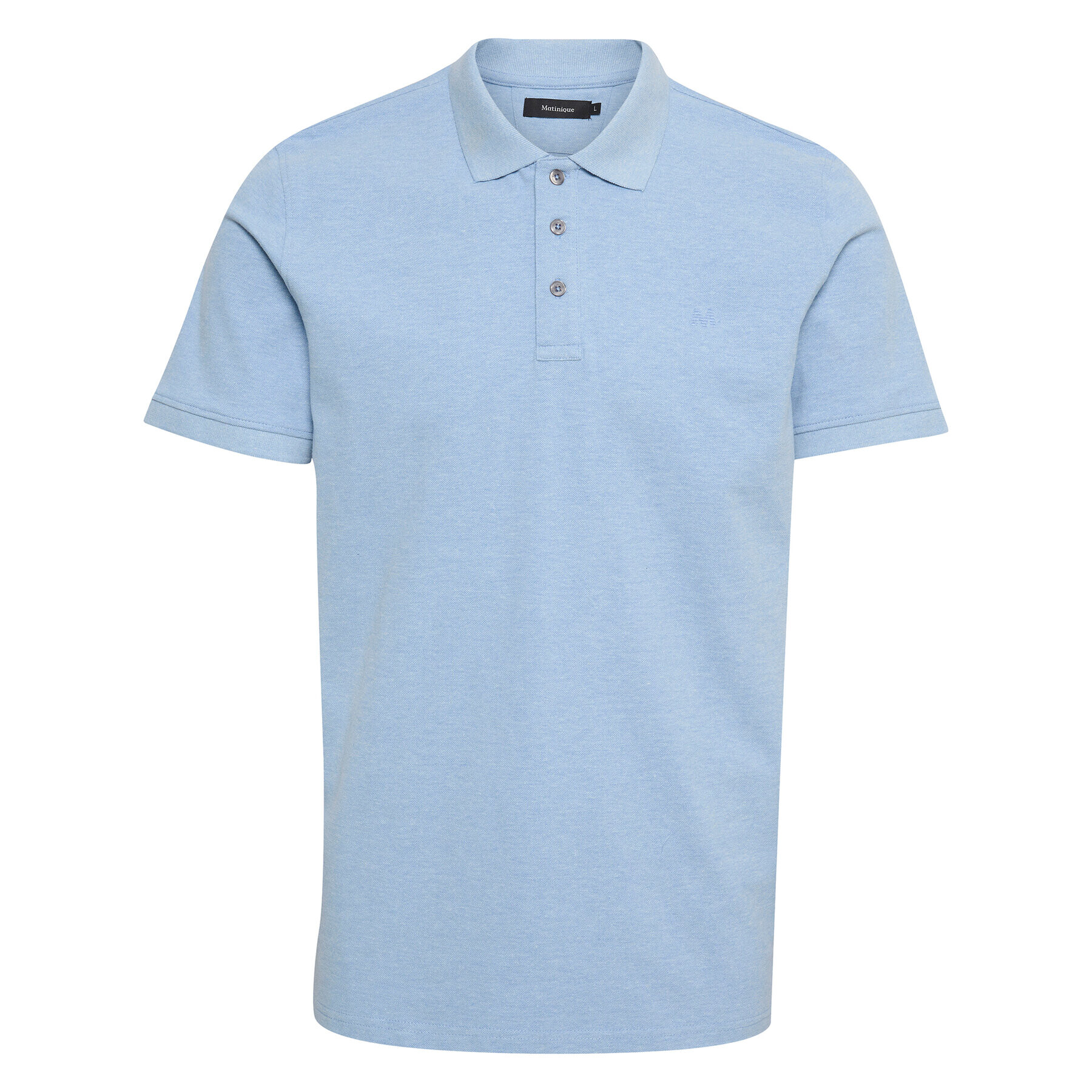 Matinique Тениска с яка и копчета 30206461 Син Regular Fit - Pepit.bg