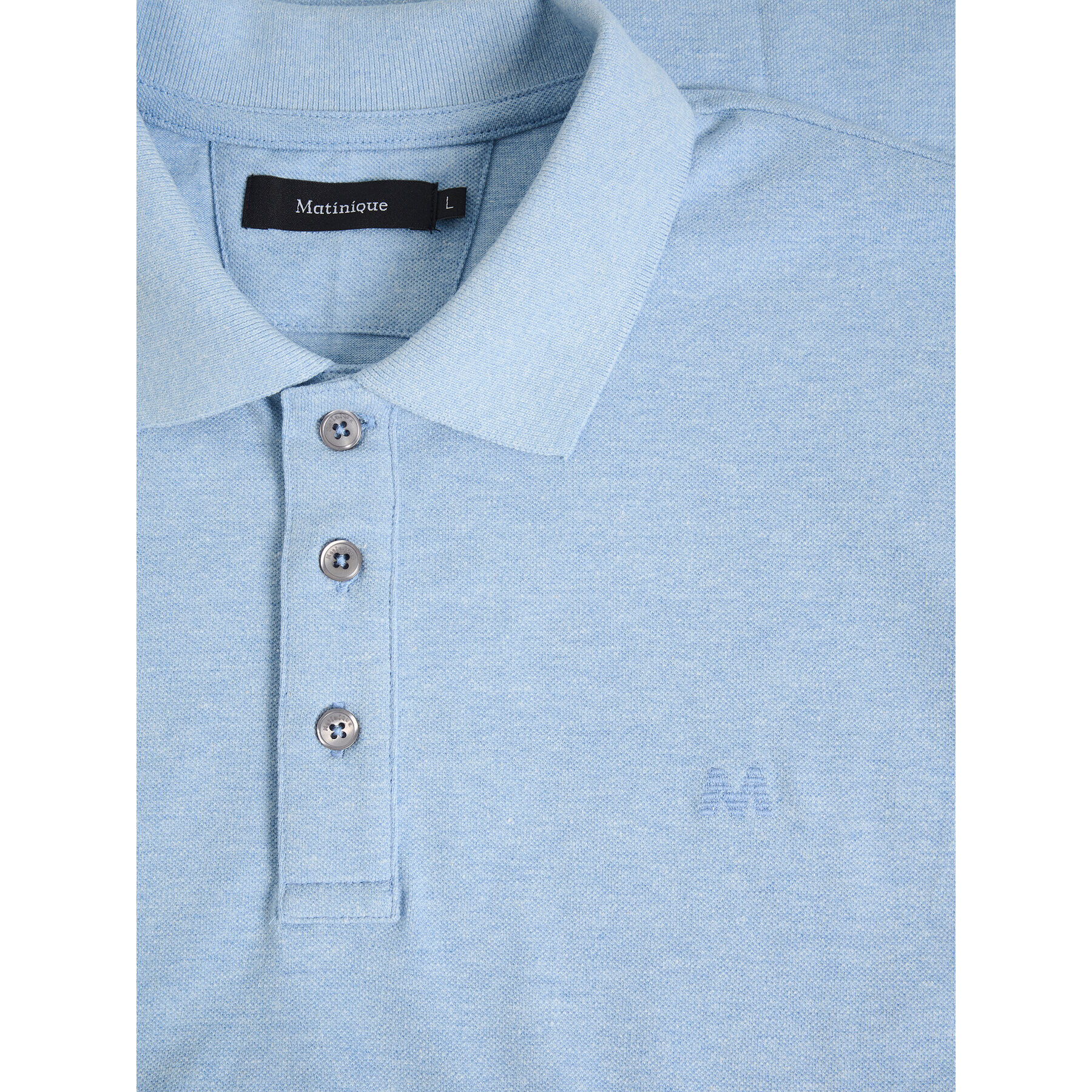 Matinique Тениска с яка и копчета 30206461 Син Regular Fit - Pepit.bg