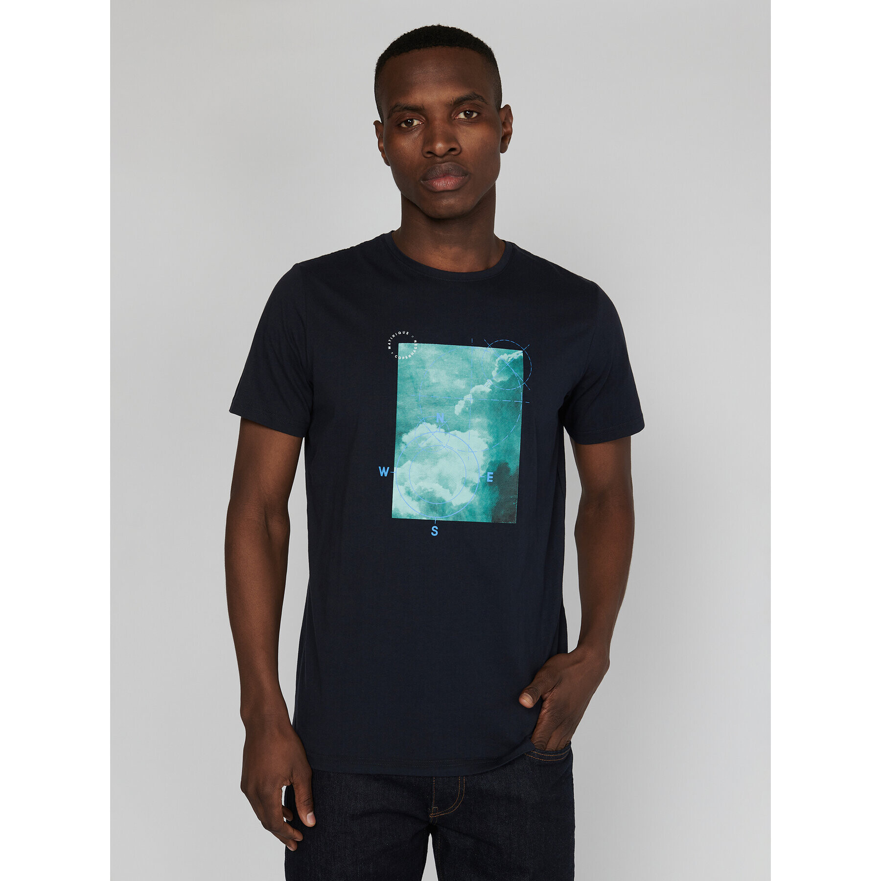 Matinique Тишърт 30206703 Тъмносин Regular Fit - Pepit.bg