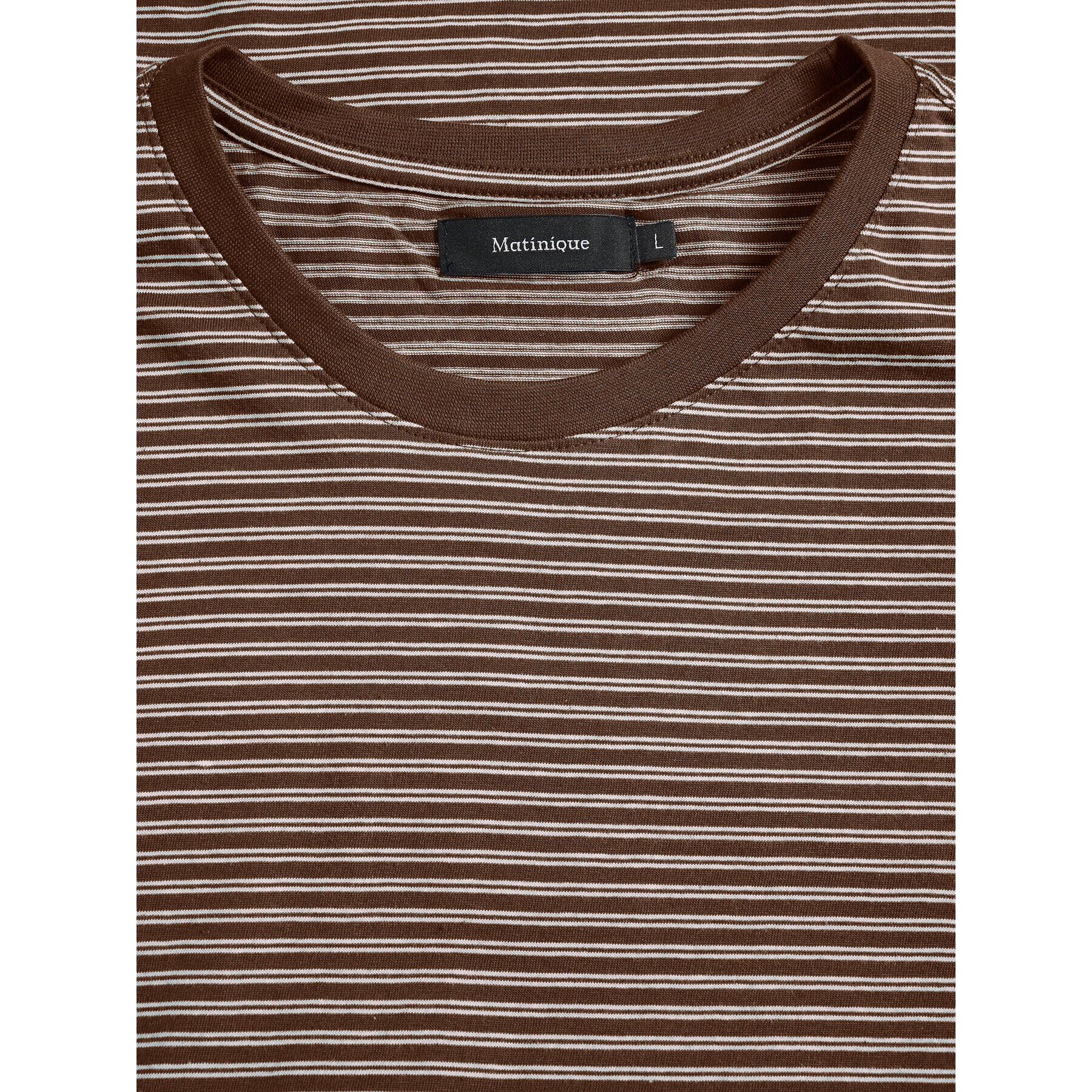Matinique Тишърт Jermane 30206219 Кафяв Regular Fit - Pepit.bg