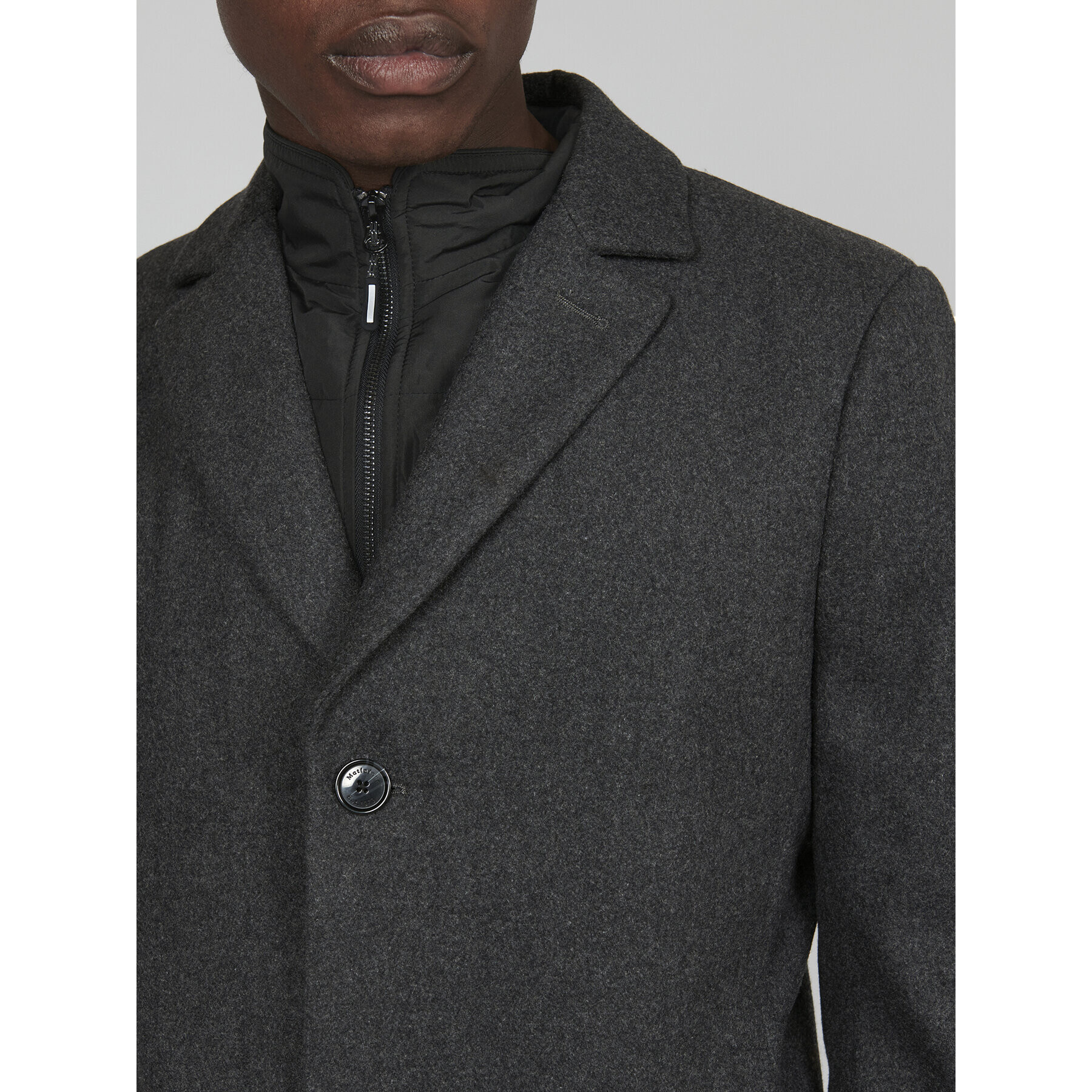 Matinique Вълнено палто 30206267 Сив Regular Fit - Pepit.bg