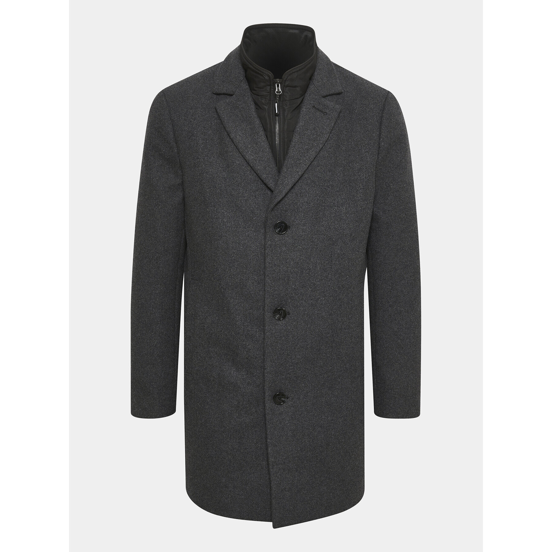 Matinique Вълнено палто 30206267 Сив Regular Fit - Pepit.bg