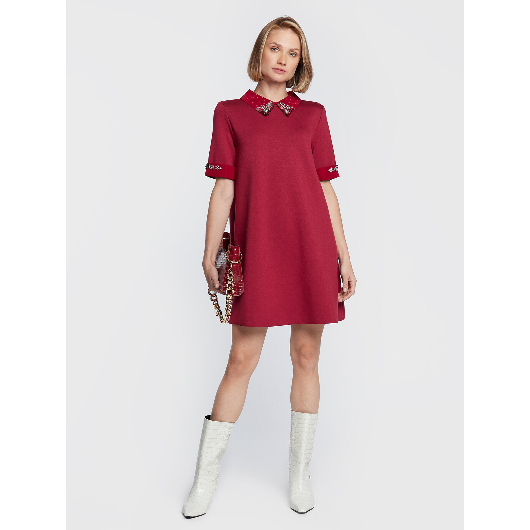 MAX&Co. Ежедневна рокля Cuspide 76249822 Бордо Regular Fit - Pepit.bg
