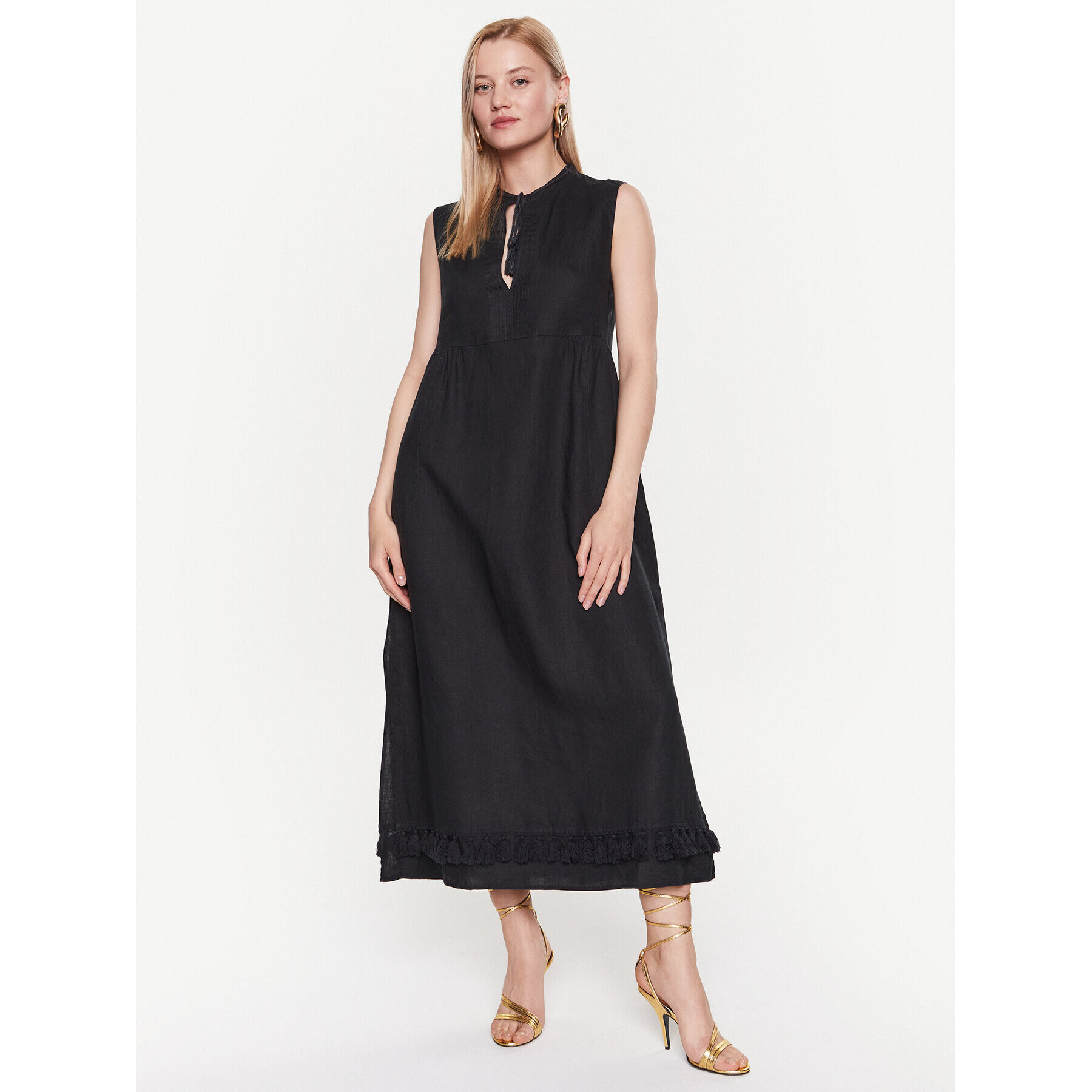 MAX&Co. Ежедневна рокля Manuela 72211623 Черен Relaxed Fit - Pepit.bg