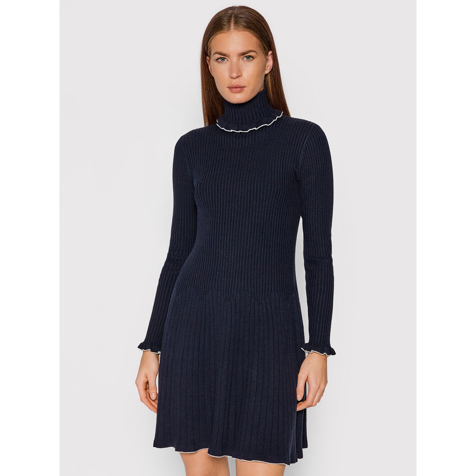 MAX&Co. Плетена рокля Scandire 73247521 Тъмносин Regular Fit - Pepit.bg
