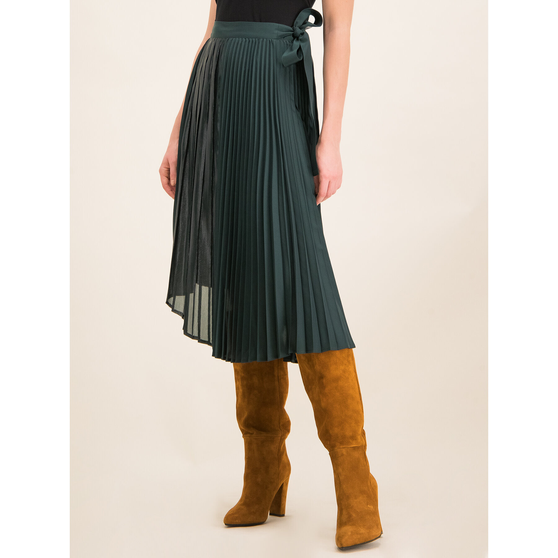 MAX&Co. Плисирана пола Paride 81015020 Зелен Regular Fit - Pepit.bg