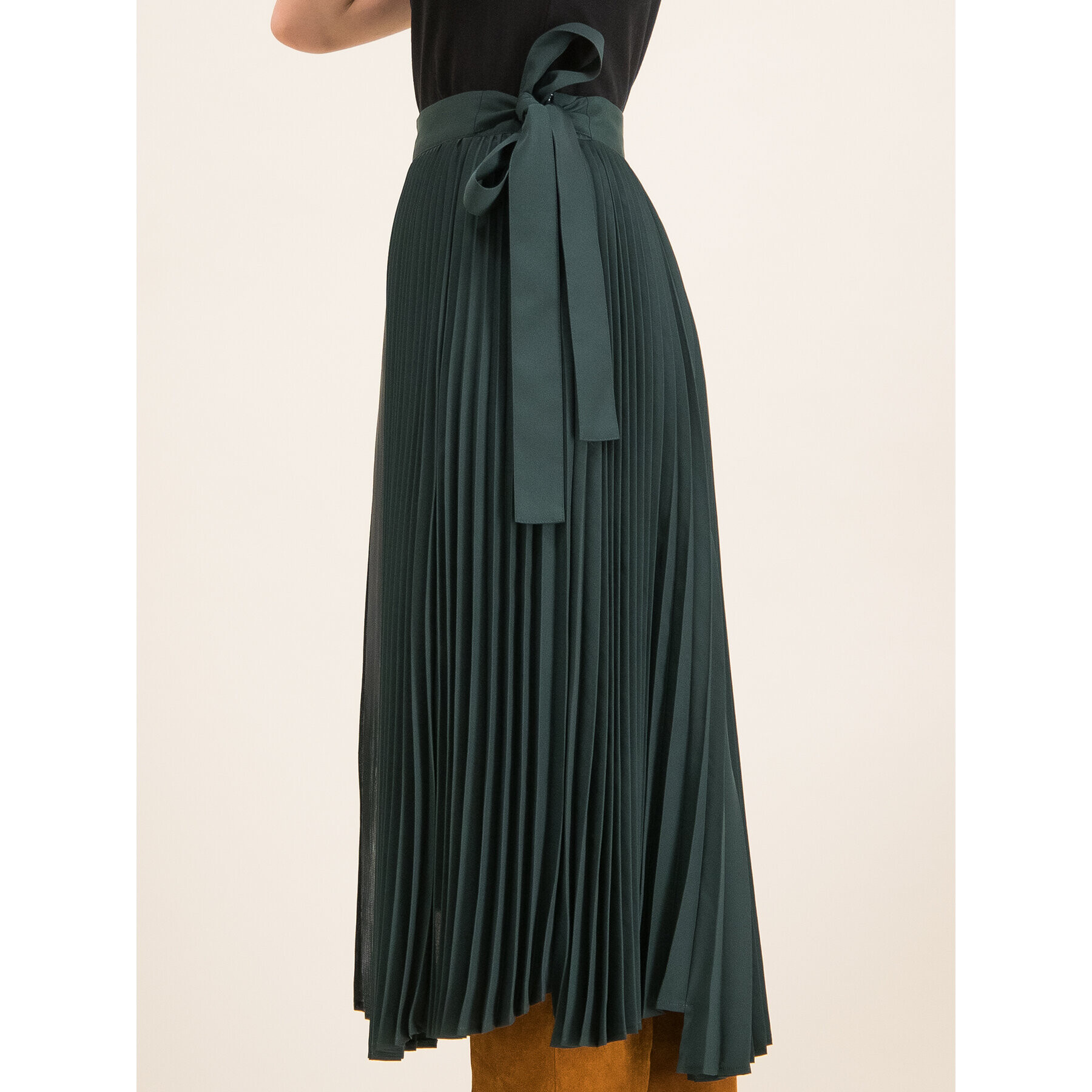 MAX&Co. Плисирана пола Paride 81015020 Зелен Regular Fit - Pepit.bg