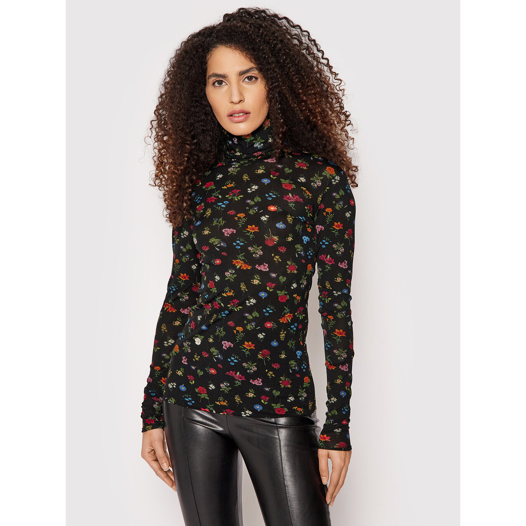 MAX&Co. Поло Damiere 79419822 Черен Regular Fit - Pepit.bg