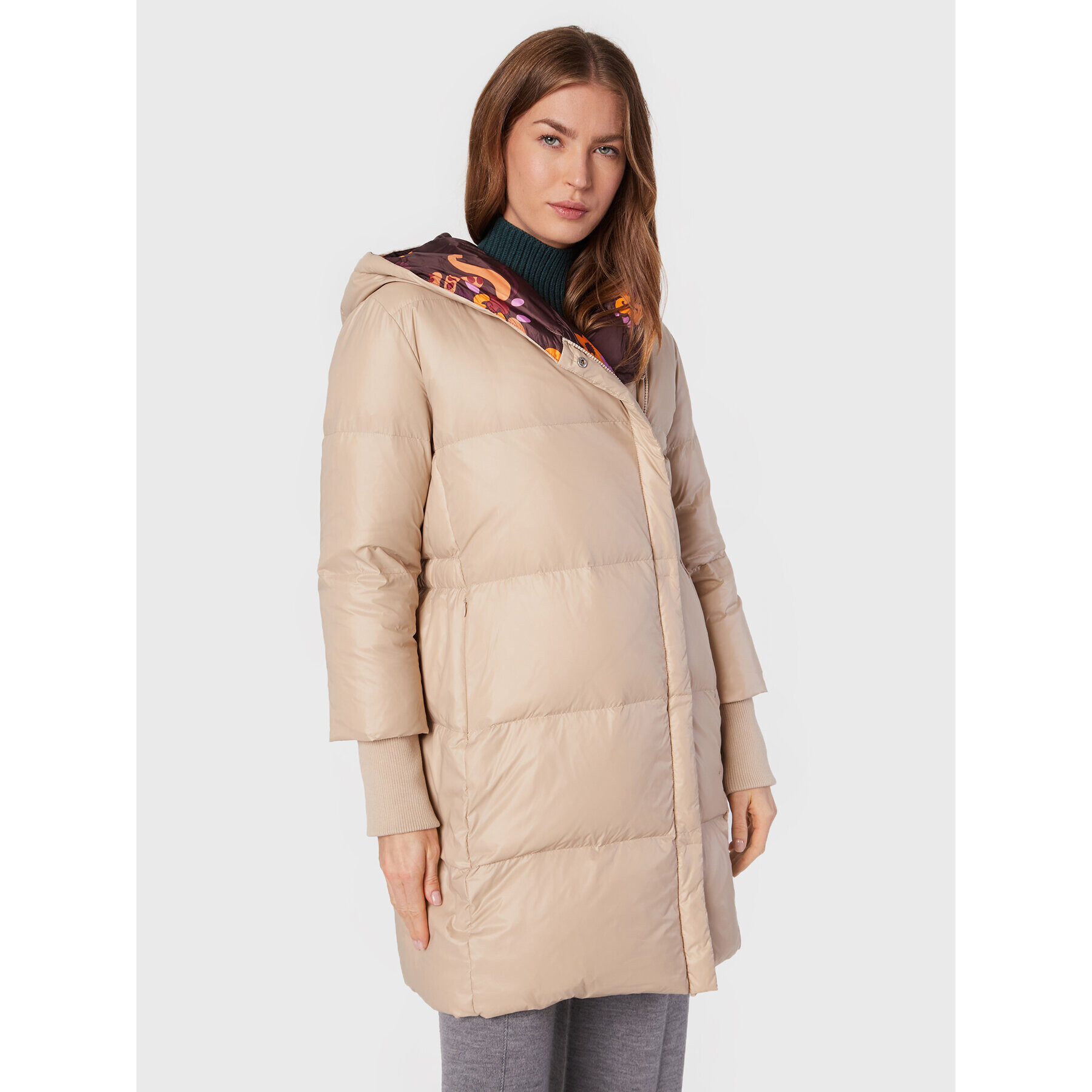 MAX&Co. Пухено яке Sconto 74940122 Бежов Regular Fit - Pepit.bg