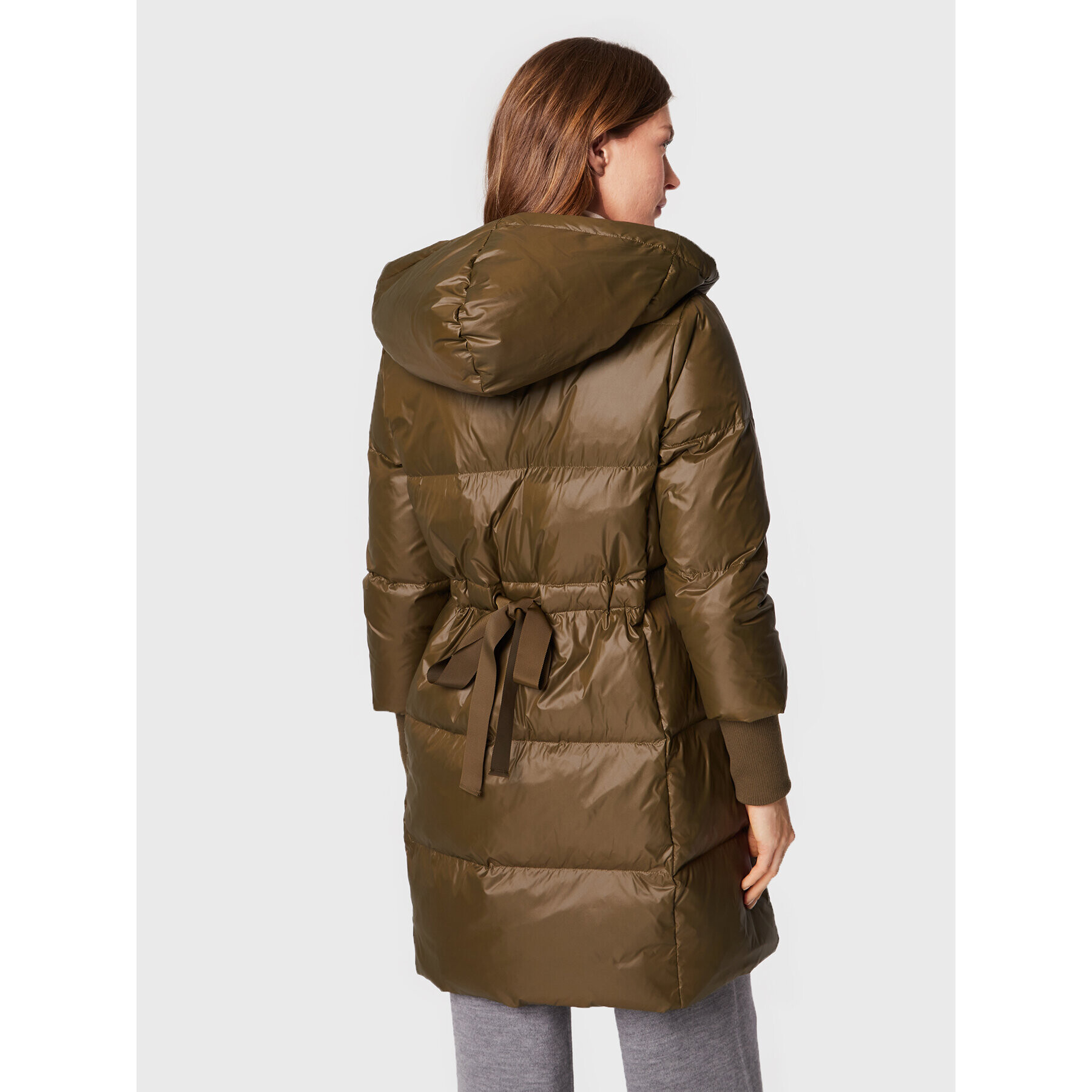 MAX&Co. Пухено яке Sconto 74940122 Зелен Regular Fit - Pepit.bg