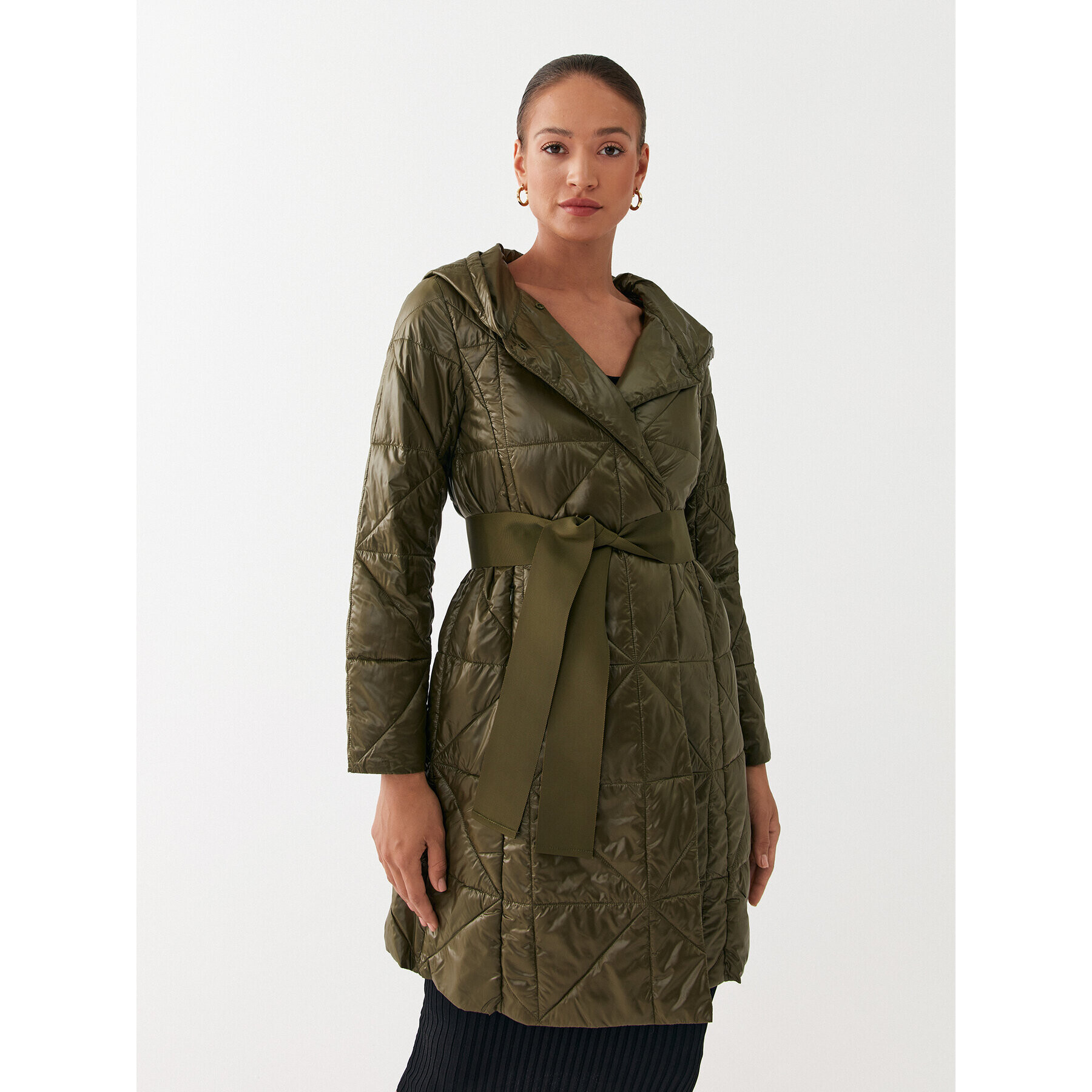 MAX&Co. Пухено яке Carlo 74940123 Зелен Regular Fit - Pepit.bg