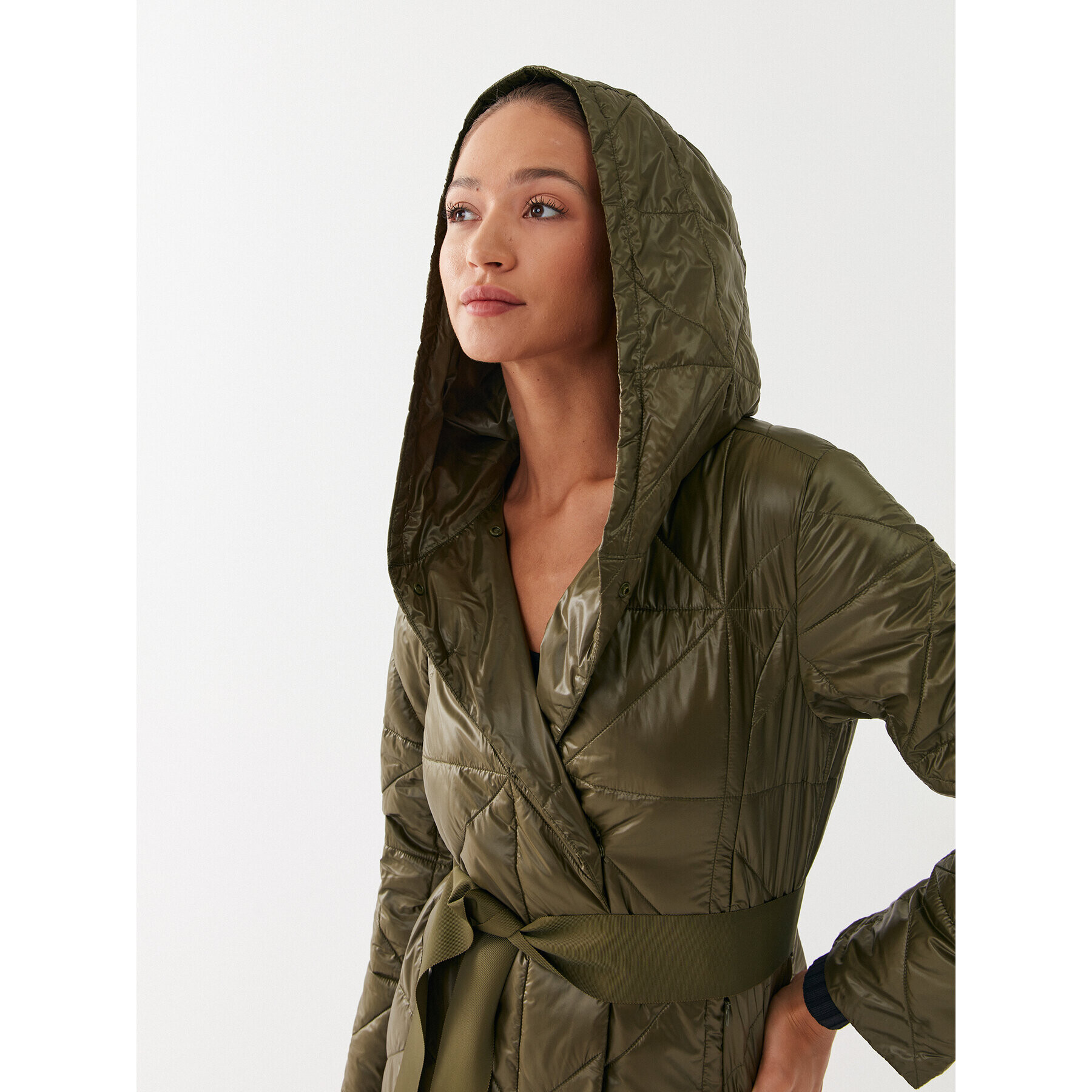 MAX&Co. Пухено яке Carlo 74940123 Зелен Regular Fit - Pepit.bg
